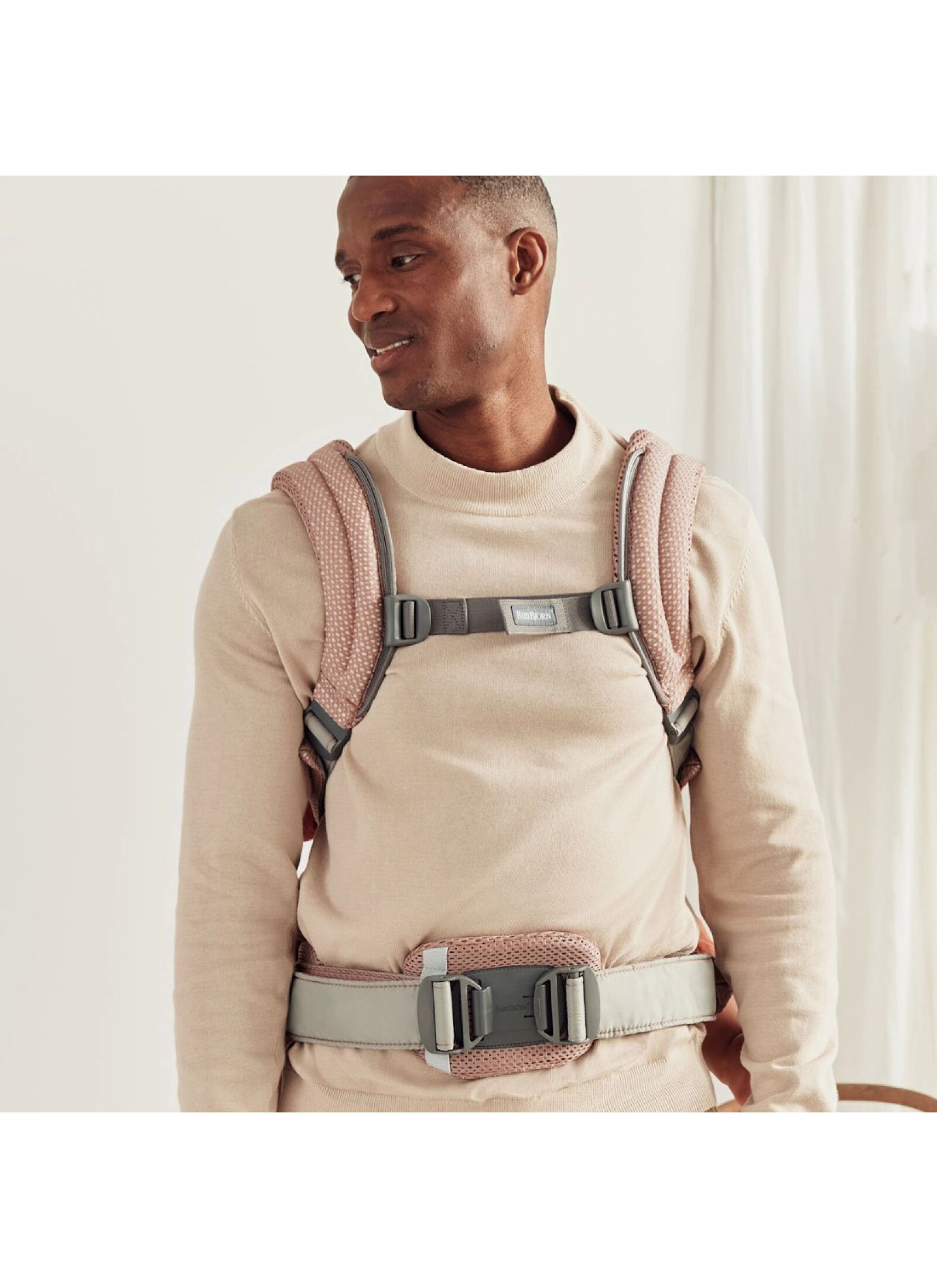 BABY CARRIER HARMONY WOVEN LIGHT PINK MELANGE