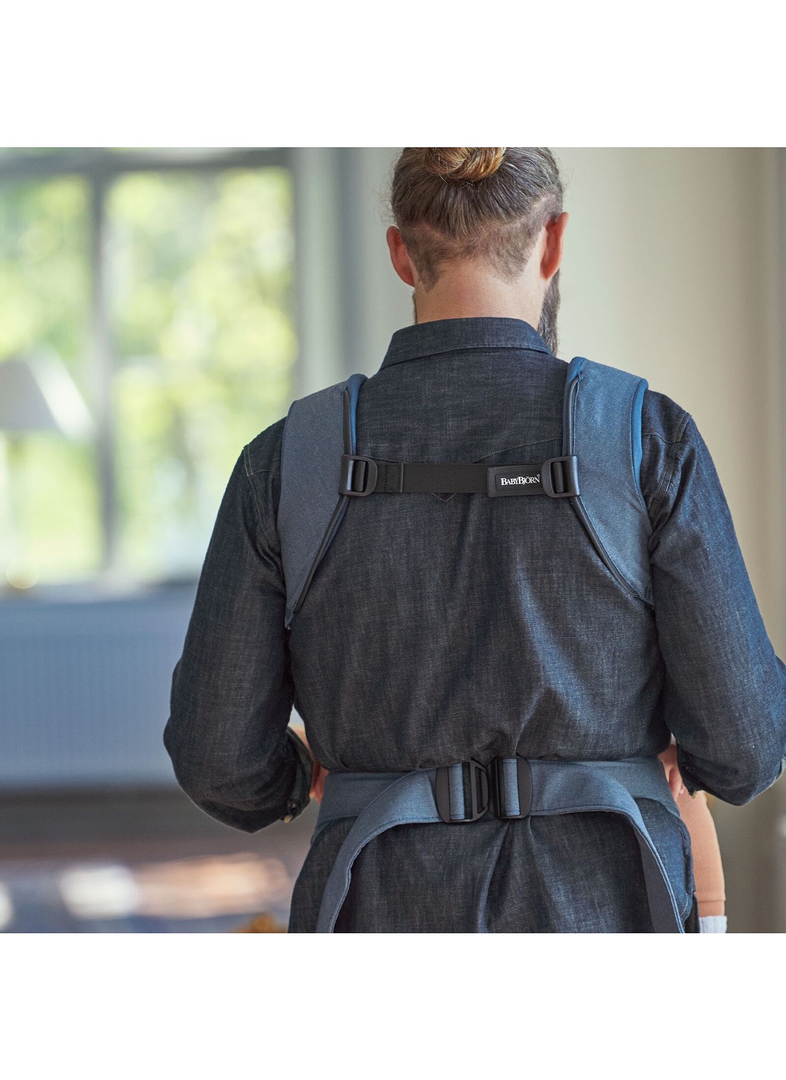 BABY CARRIER ONE WOVEN DENIM GREY / DARK GREY 