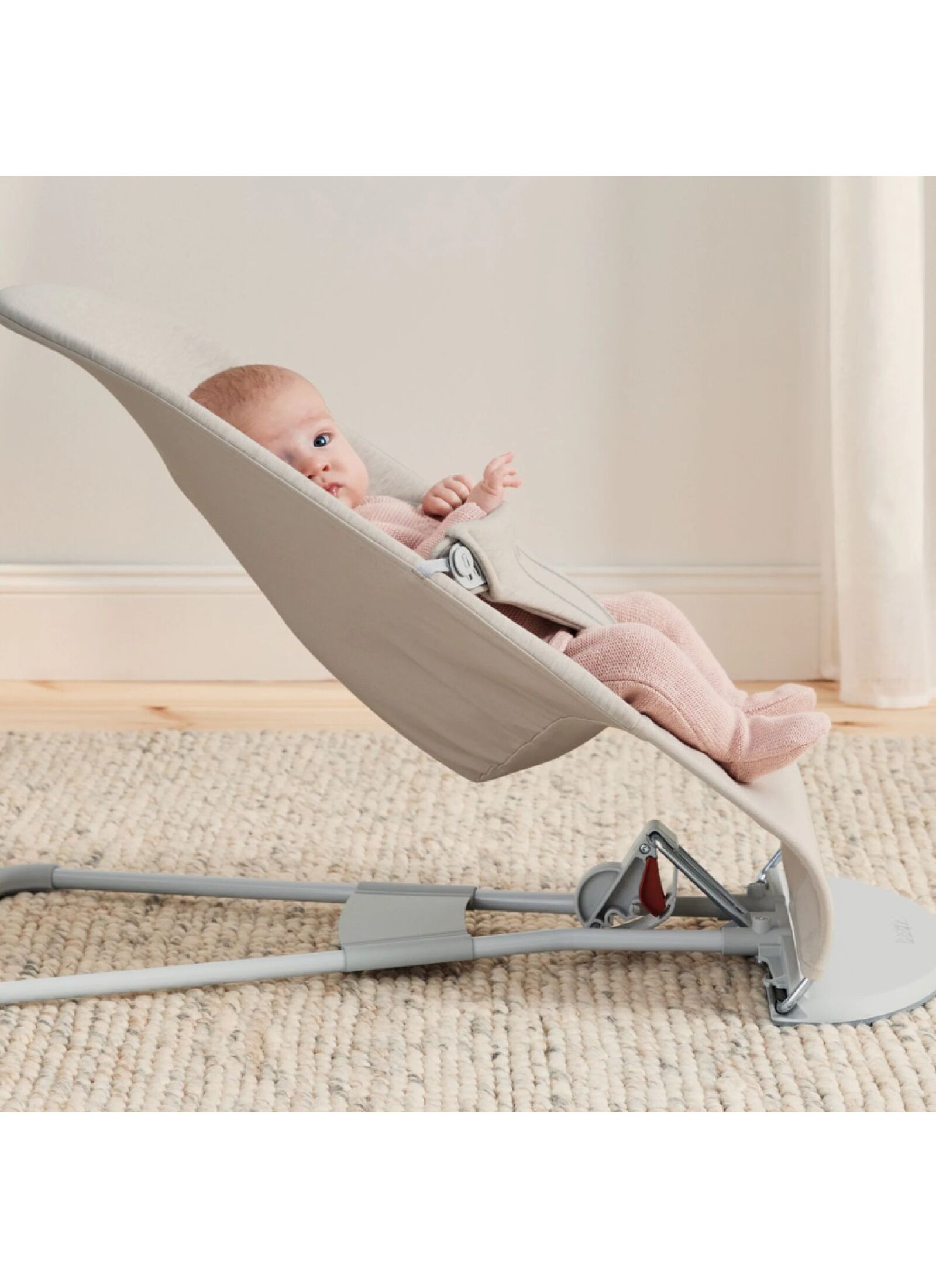 BABY BOUNCER BLISS 3D JERSEY SAND GREY
