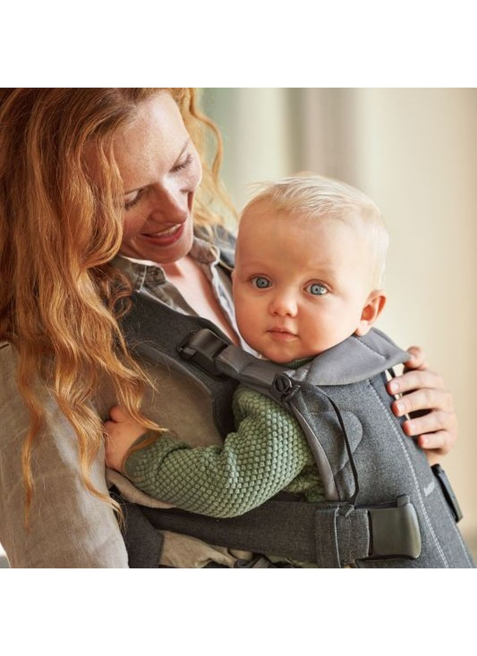 BABY CARRIER ONE WOVEN DENIM GREY / DARK GREY 