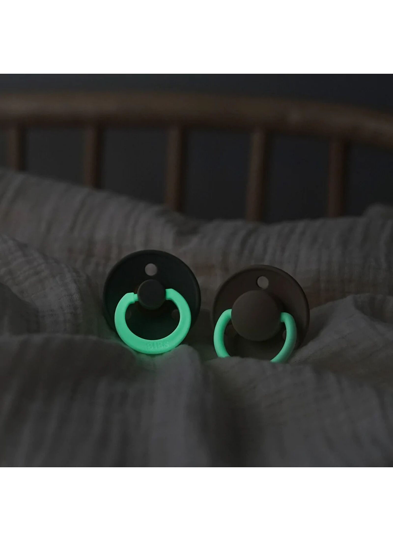 PACIFIER 2PCS COLOUR GLOW IRON-BABY BLUE