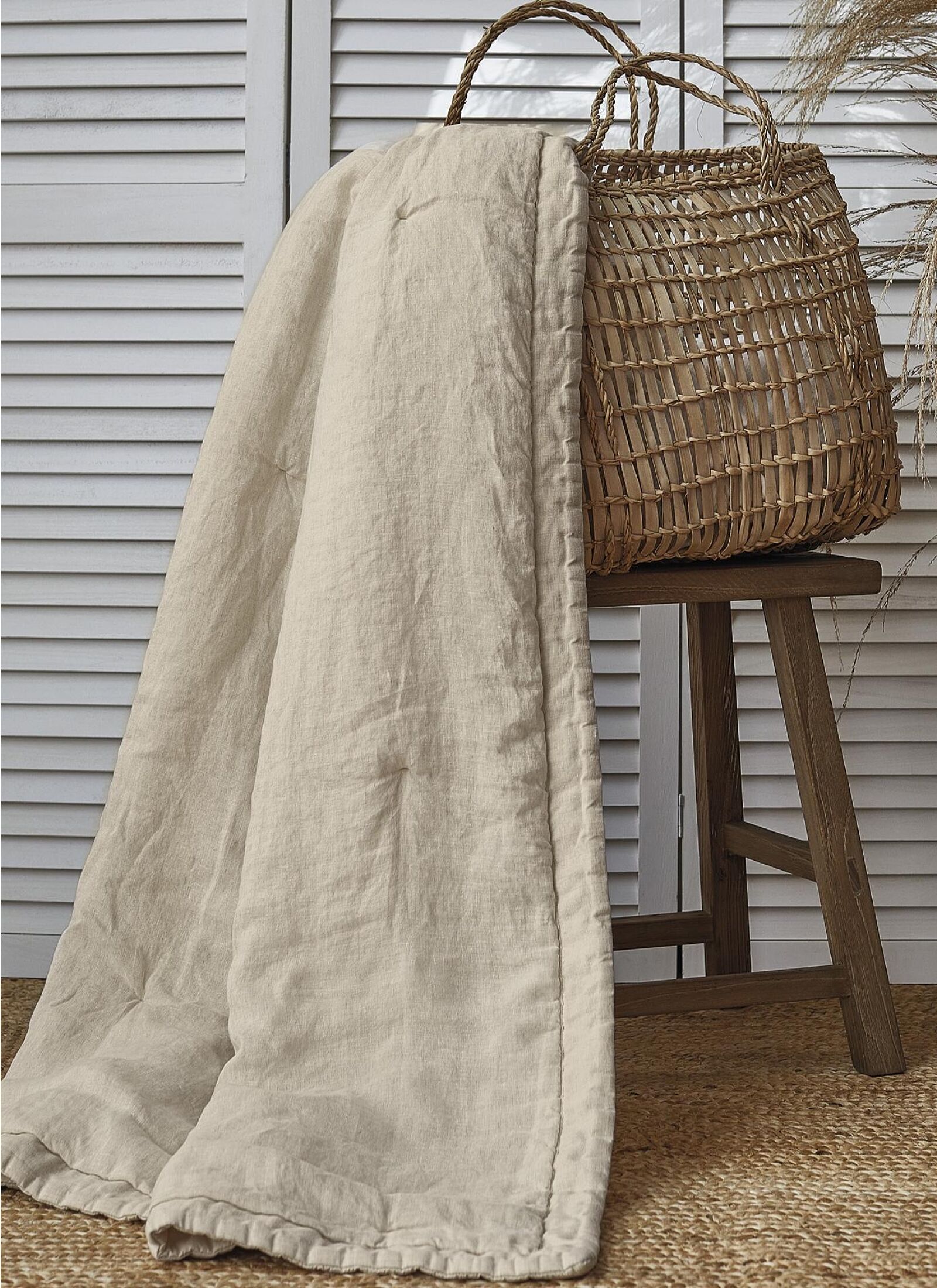DOUBLE QUILT CRETA LINEN