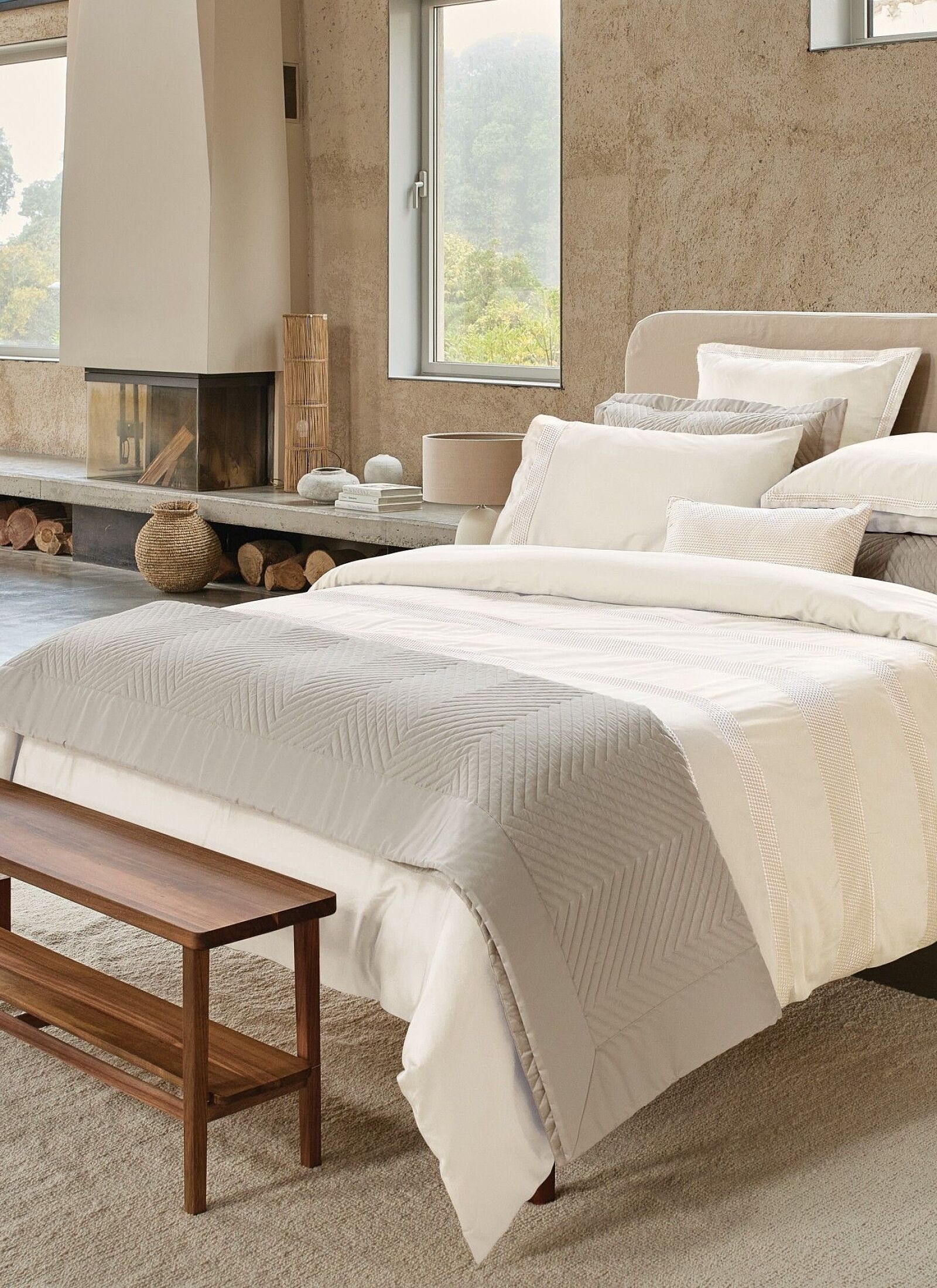 DOUBLE QUILT ELOISE MIST