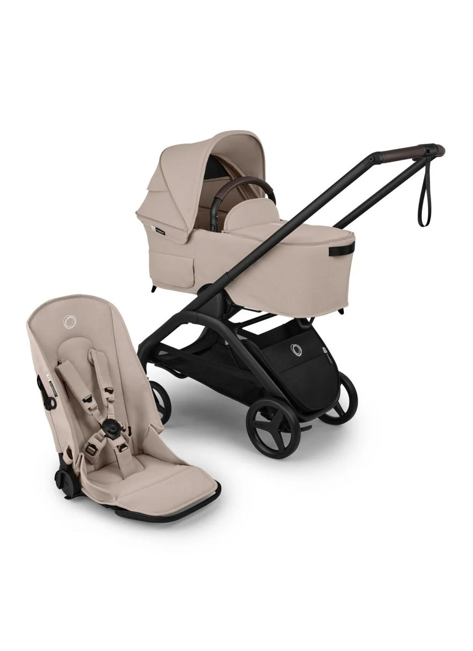 STROLLER DRAGONFLY PLUS COMPLETE BLACK/DESERT TAUPE
