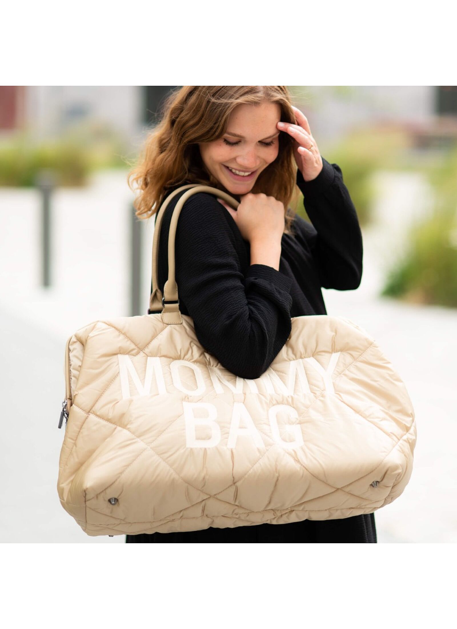 MOMMY BAG PUFFERED BEIGE