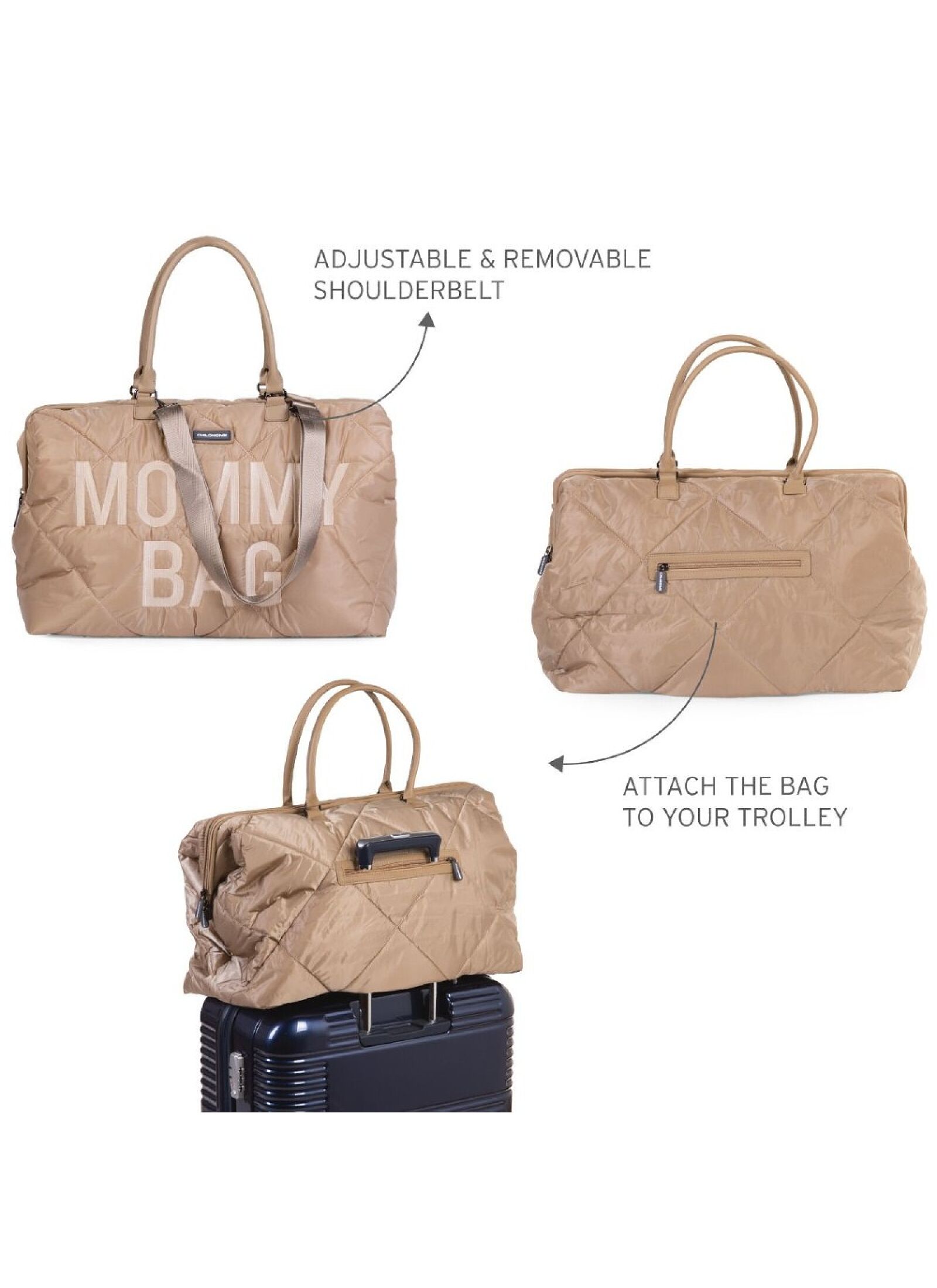 MOMMY BAG PUFFERED BEIGE