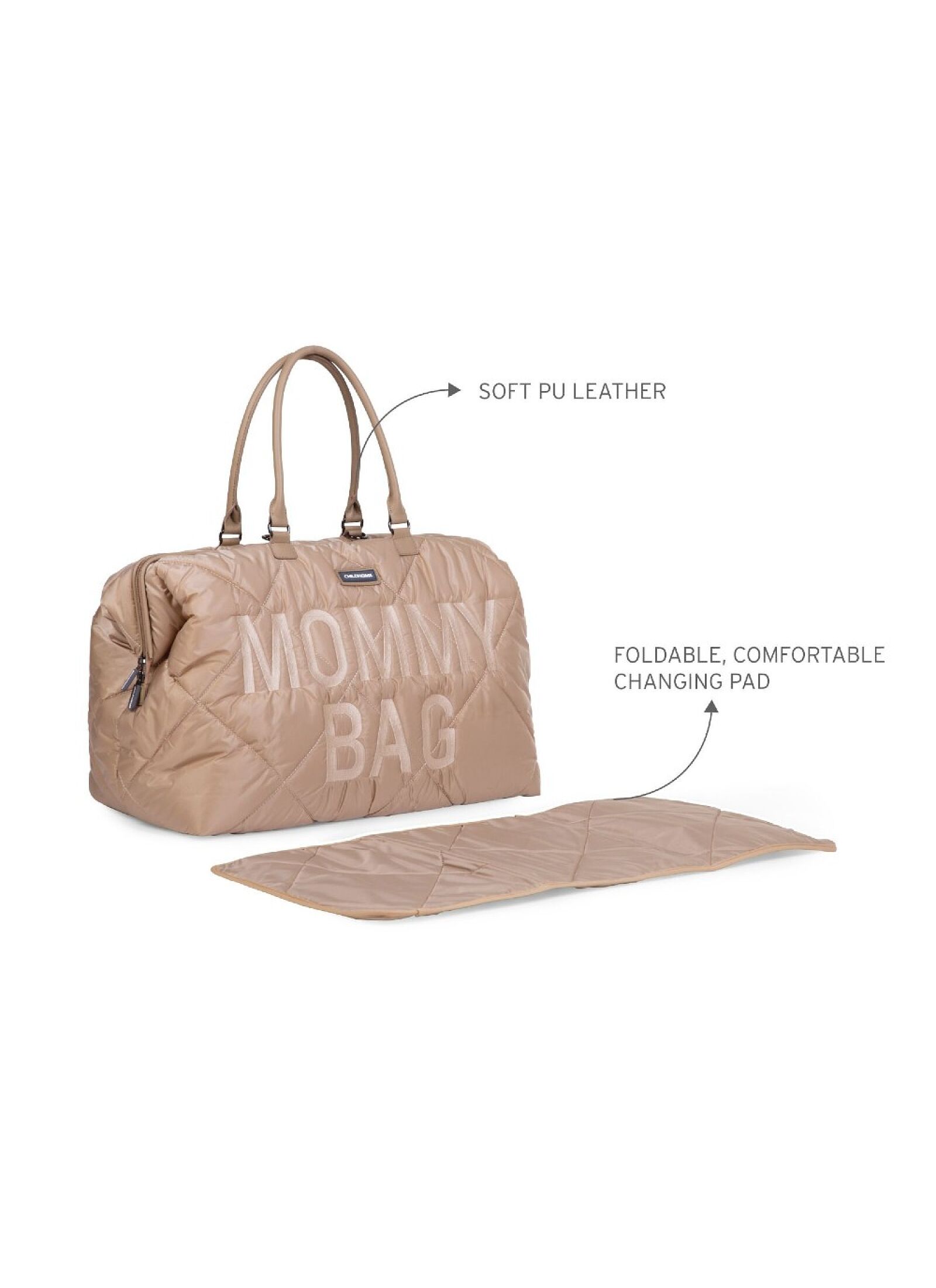 MOMMY BAG PUFFERED BEIGE
