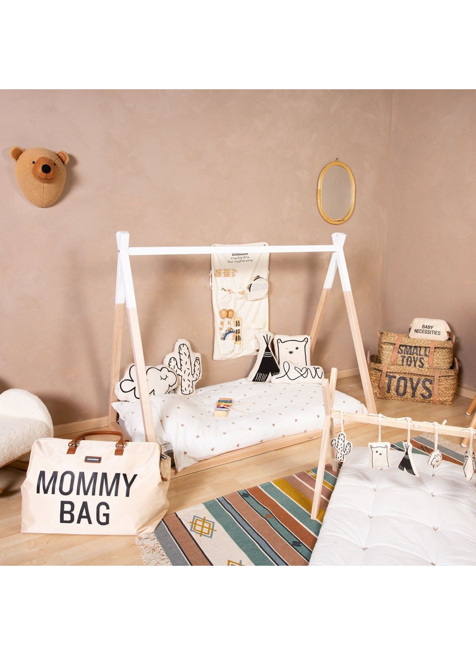 TIPI BED NATURAL-WHITE (70X170)