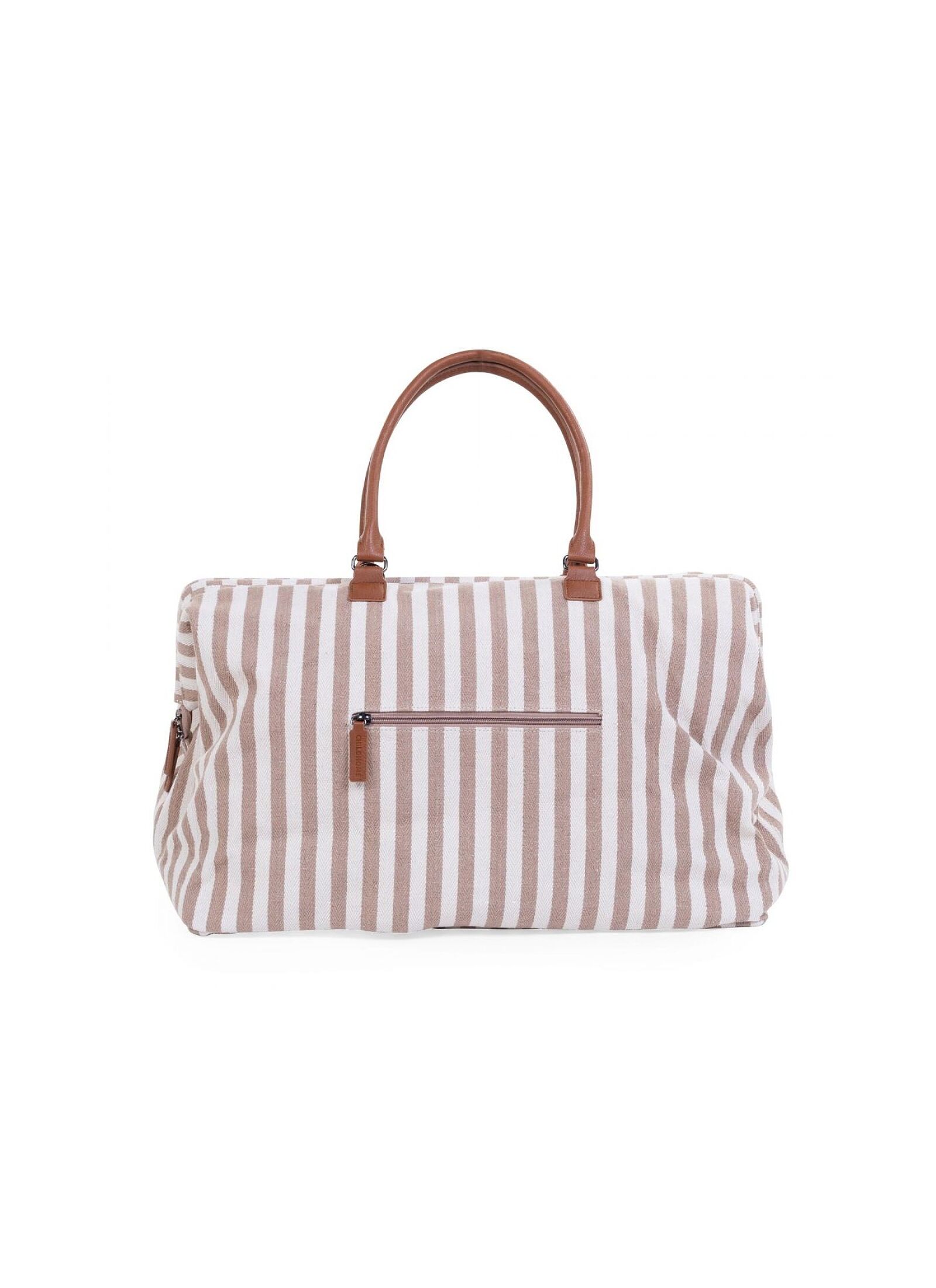 MOMMY BAG STRIPES NUDE-TERRACOTTA