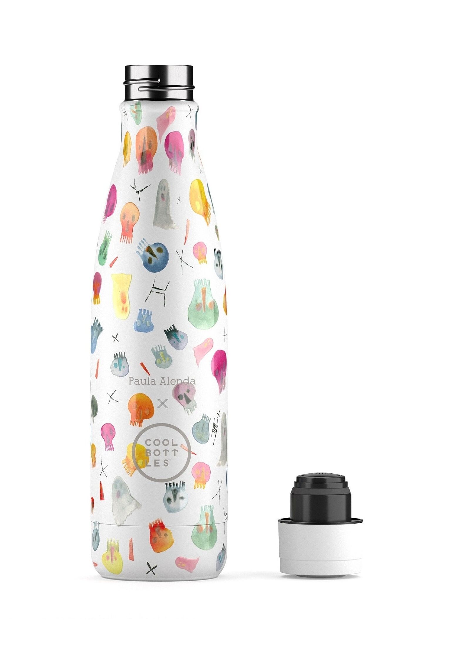 BOTTLE THERMOS (500ML) CRAZY SKULLS