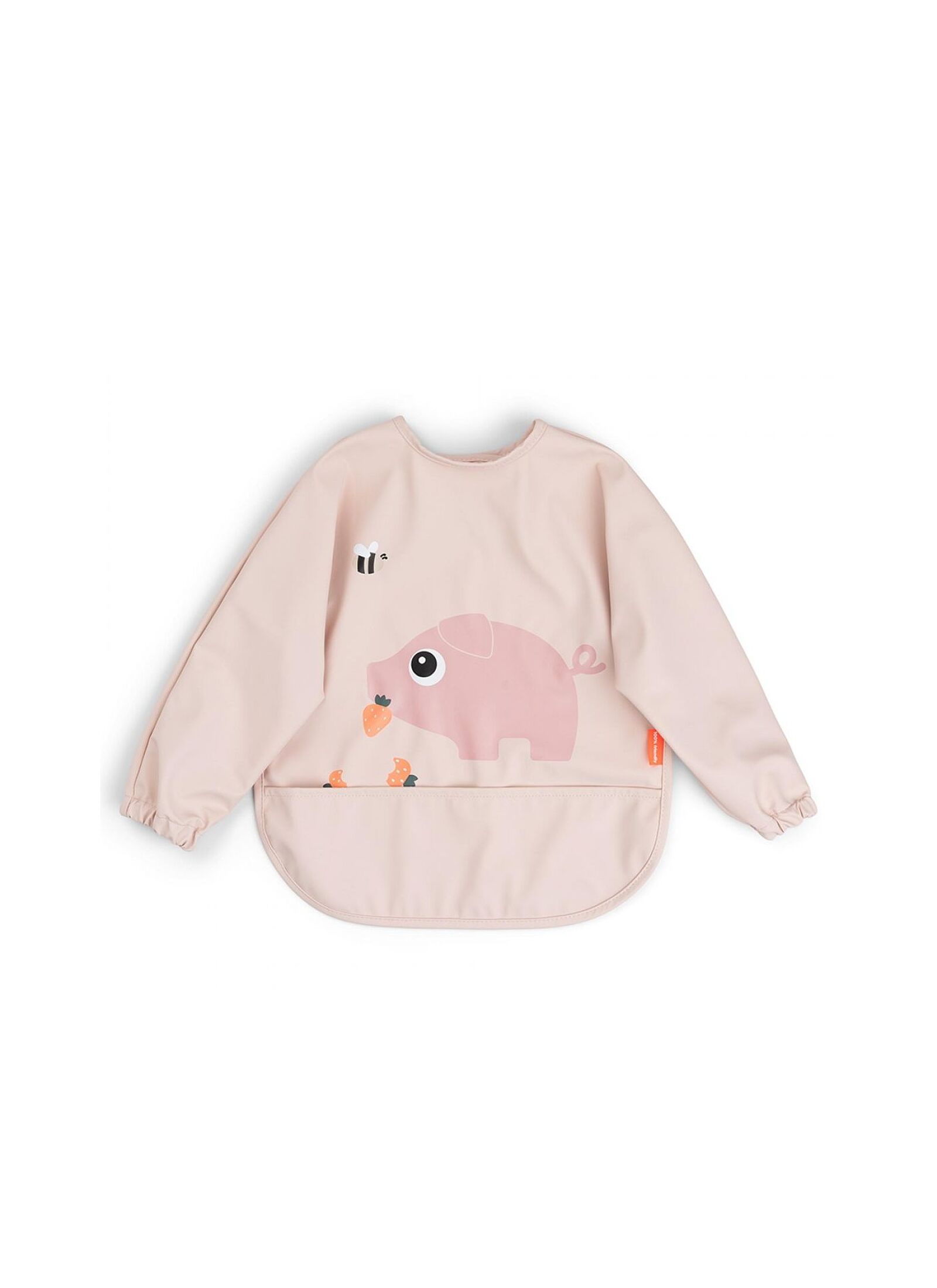 LONGSLEEVED BIB TINY FARM POWDER