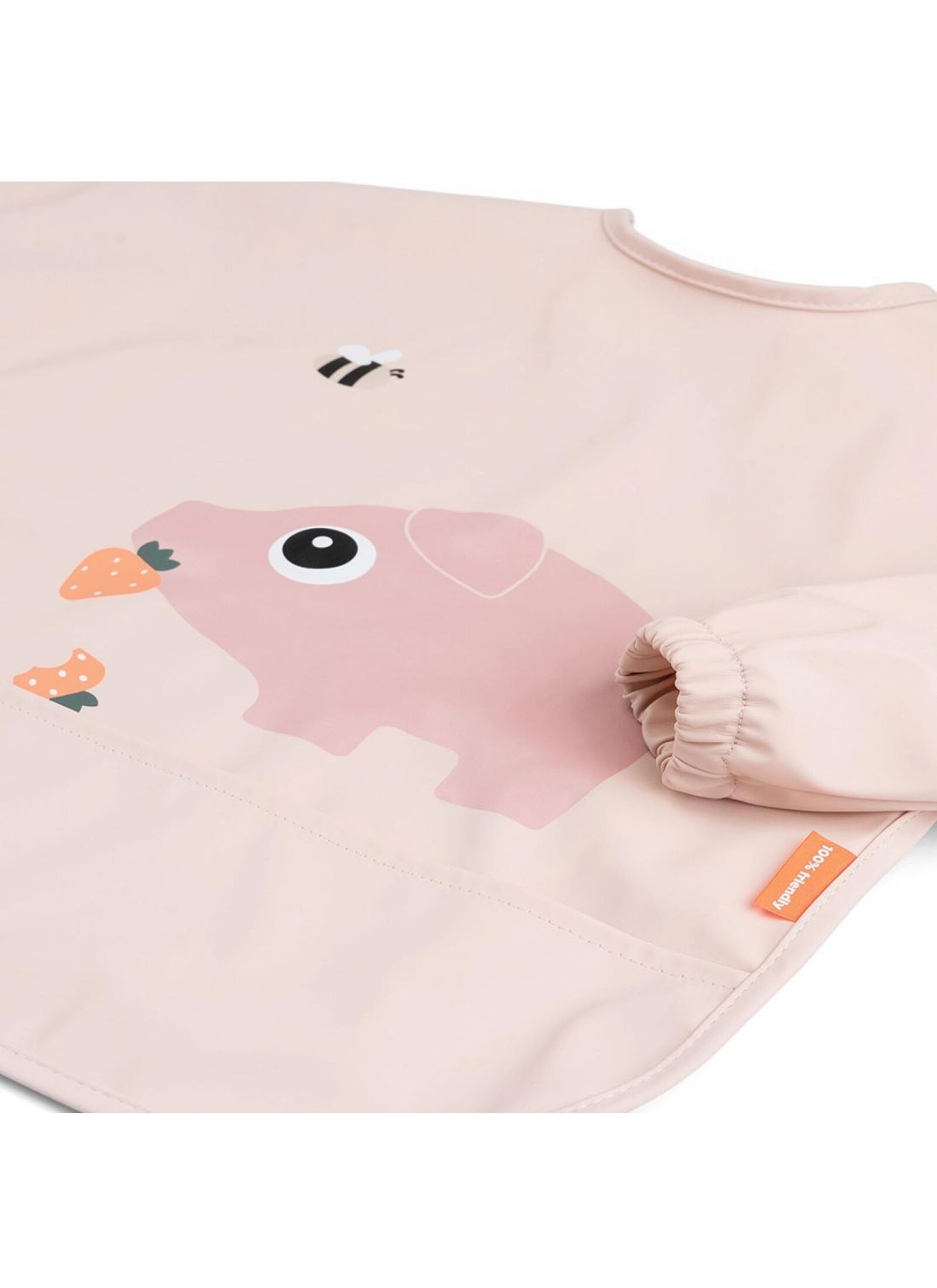 LONGSLEEVED BIB TINY FARM POWDER