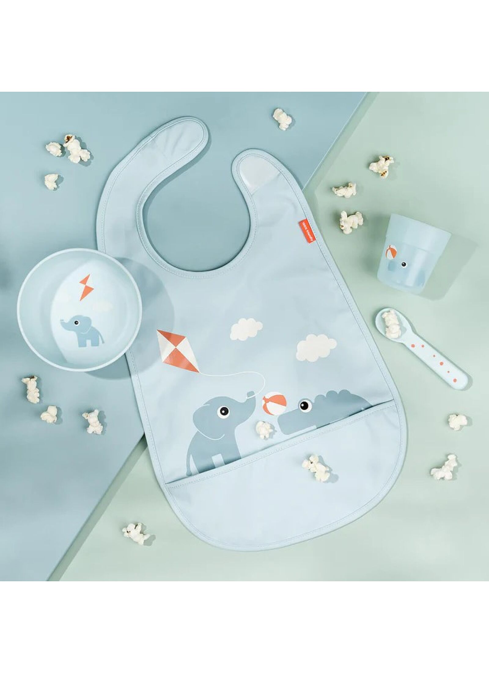 BABY BIB PLAYGROUND BLUE