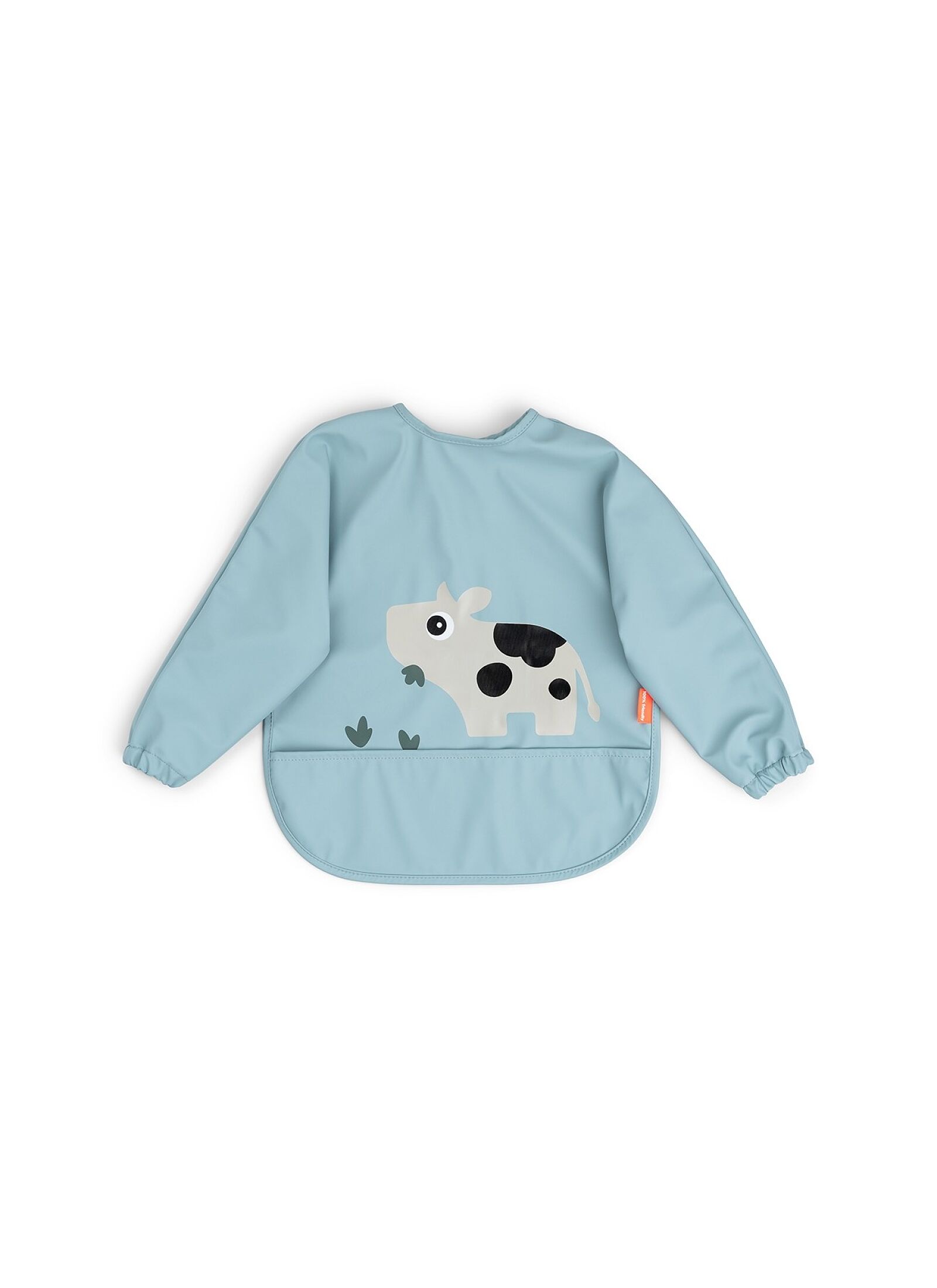 LONGSLEEVED BIB TINY FARM BLUE