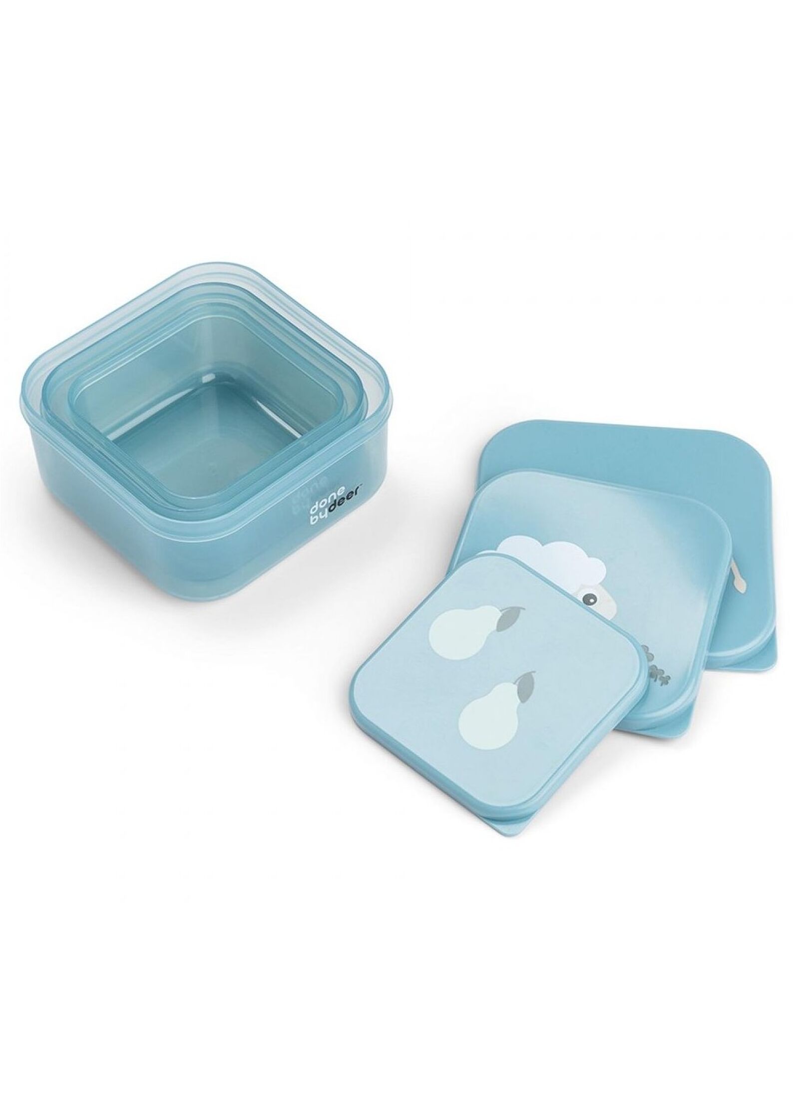 LUNCH BOX (3PCS) TINY FARM BLUE