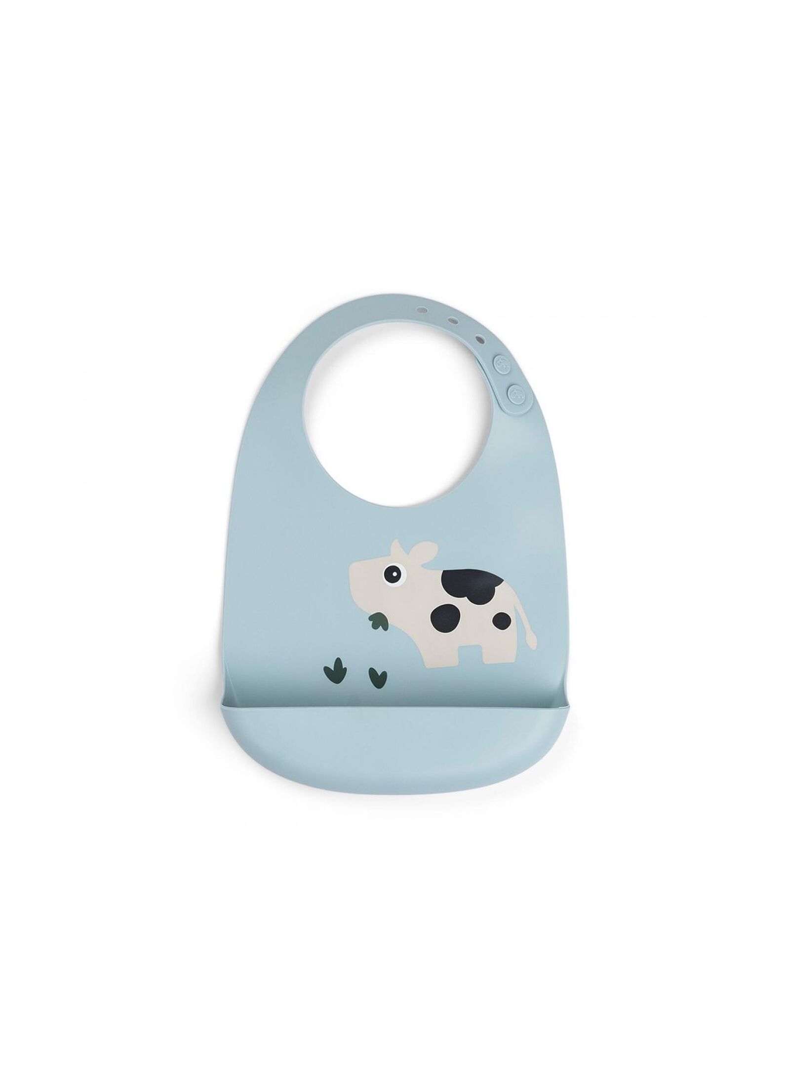 SILICONE BIB DOTTI BLUE