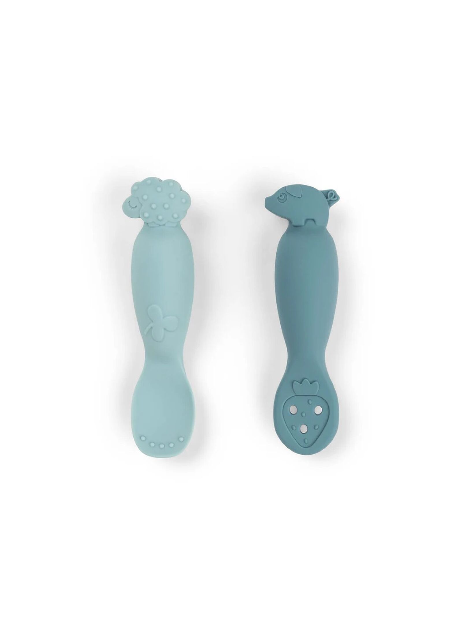 SPOON SET (2PCS) TINY FARM BLUE