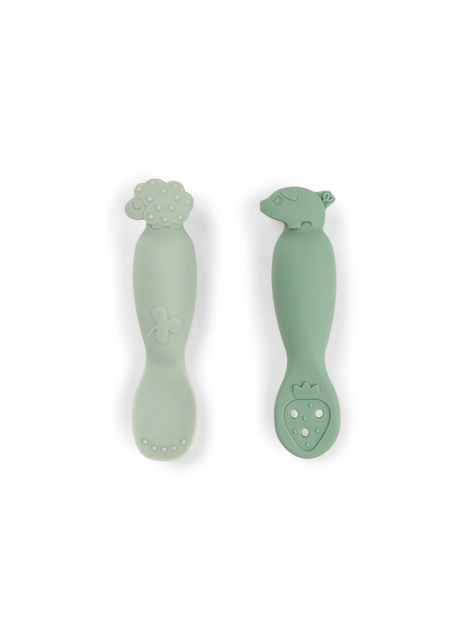 SPOON SET (2PCS) TINY FARM GREEN