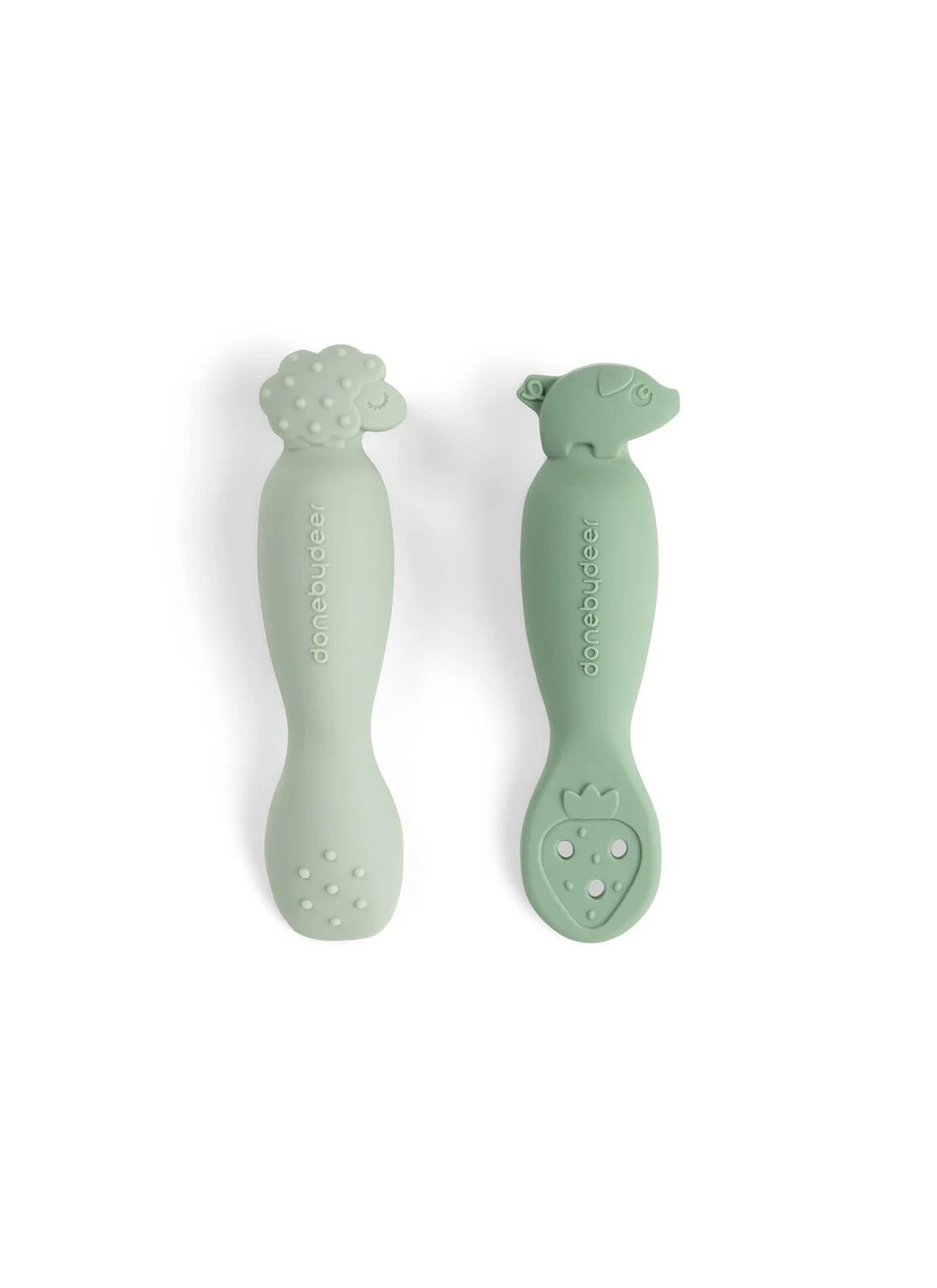 SPOON SET (2PCS) TINY FARM GREEN