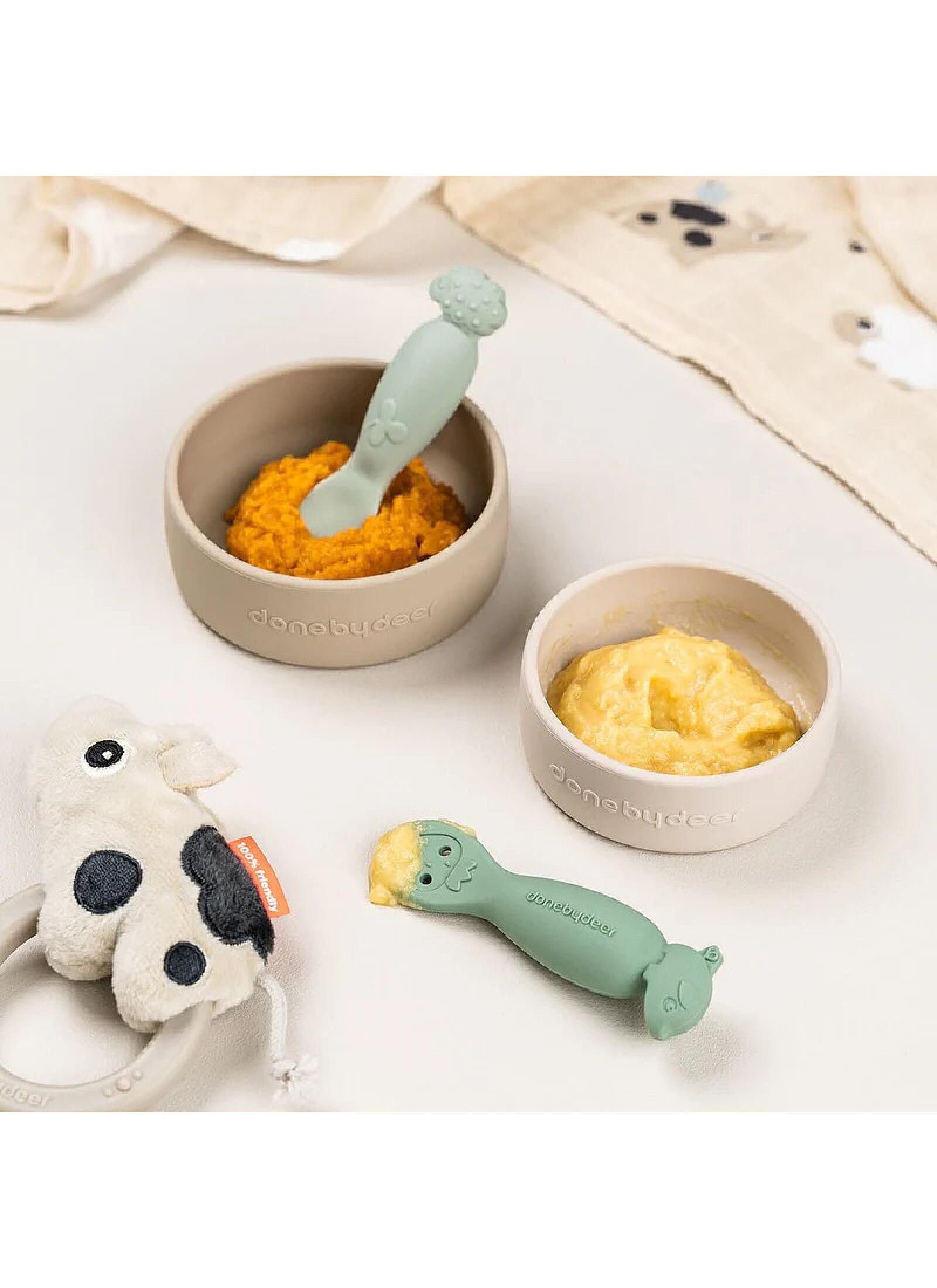 SPOON SET (2PCS) TINY FARM GREEN