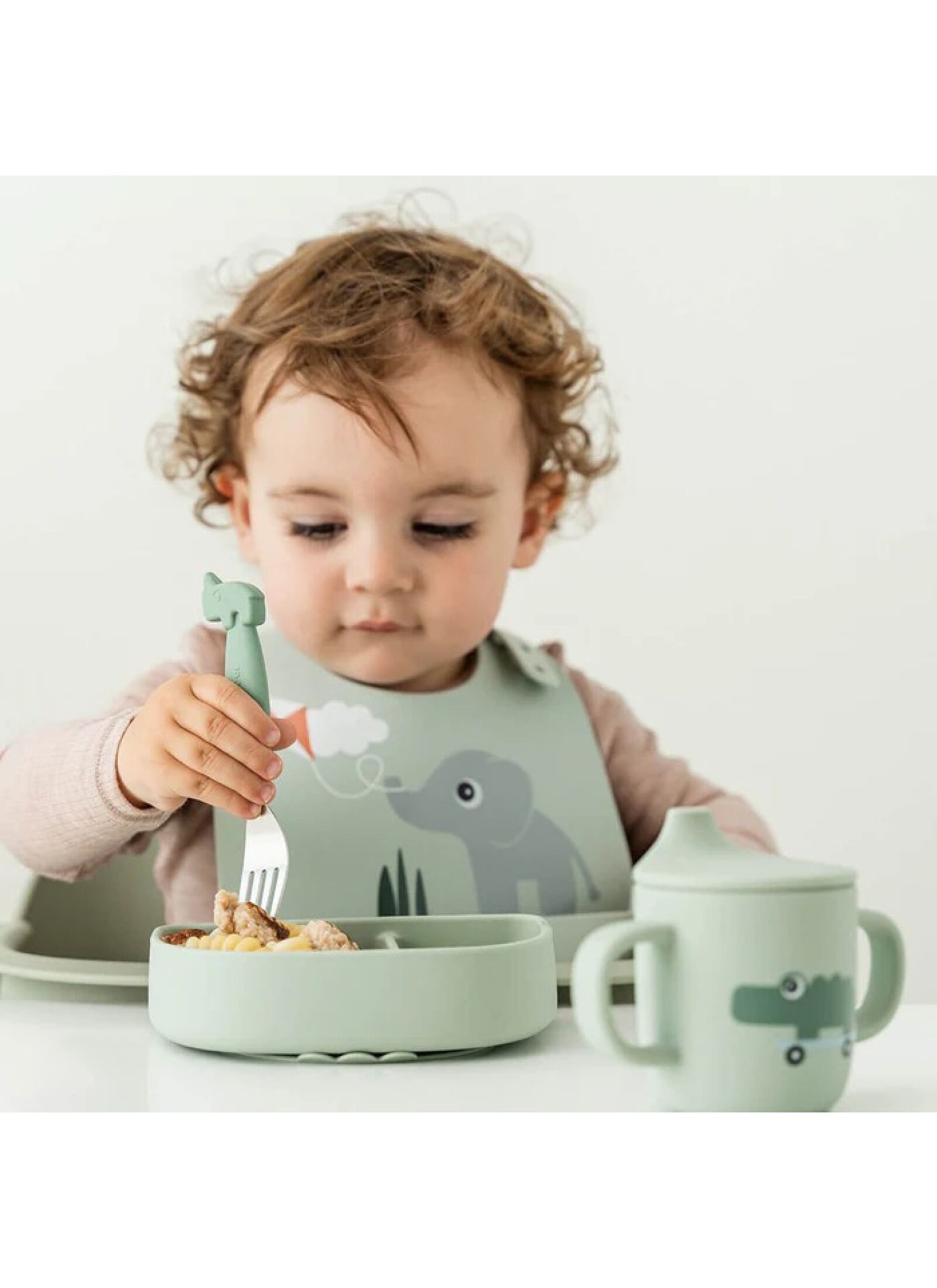 PLATE FOODIE PLAYGROUND GREEN