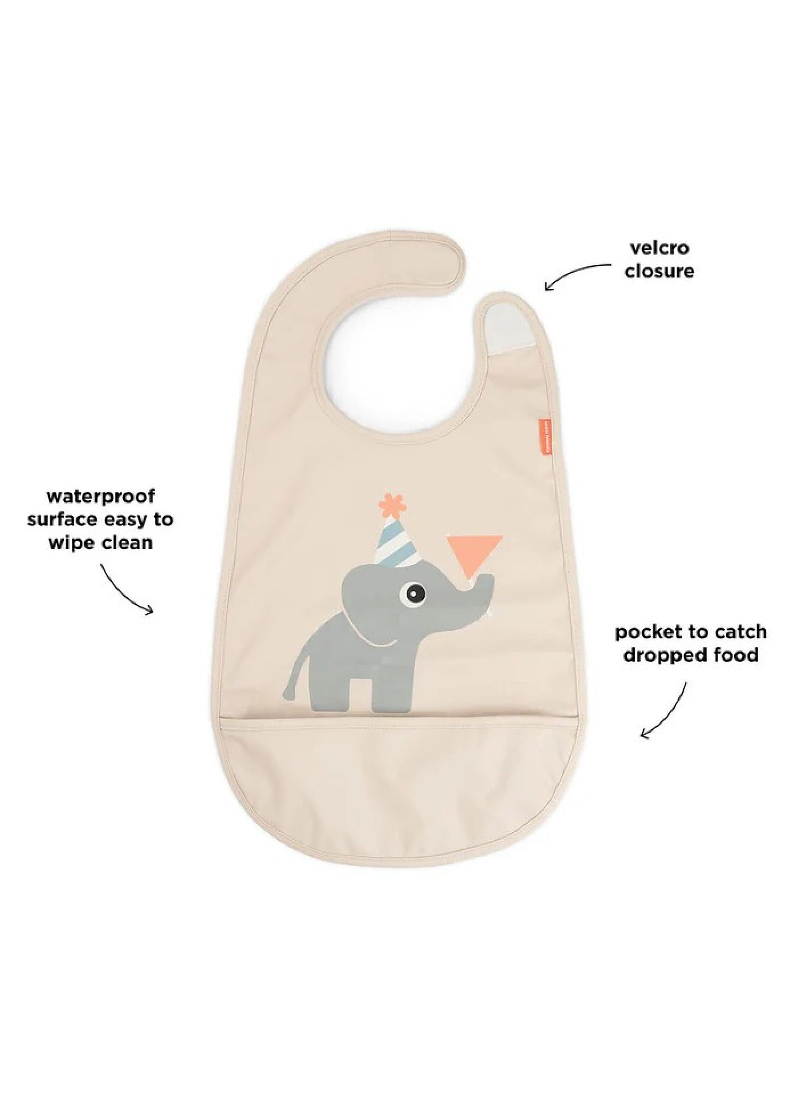 BABY BIB CELEBRATION SAND