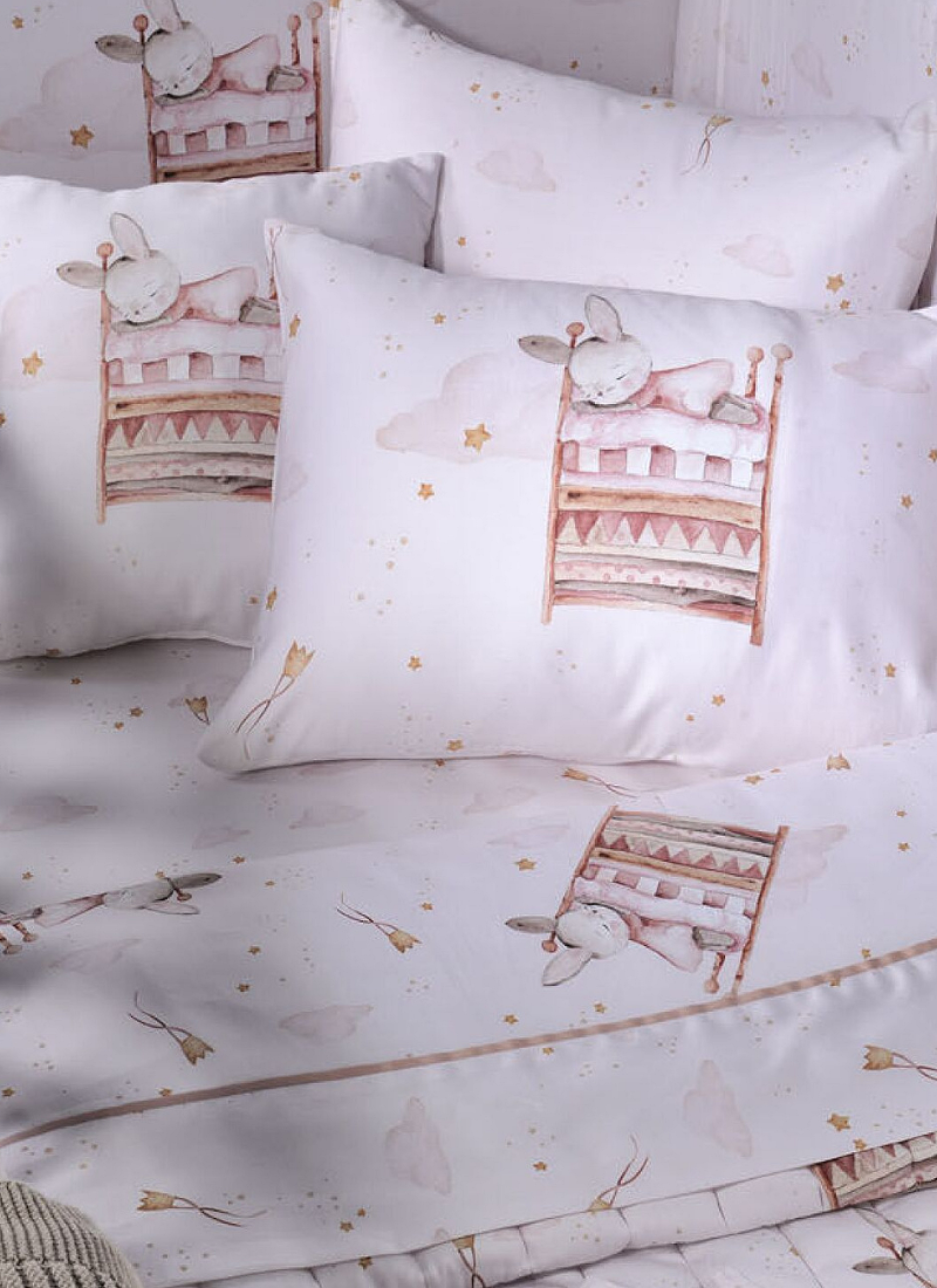 CRIB SHEETS SET LITTLE BUNNY (BS854)