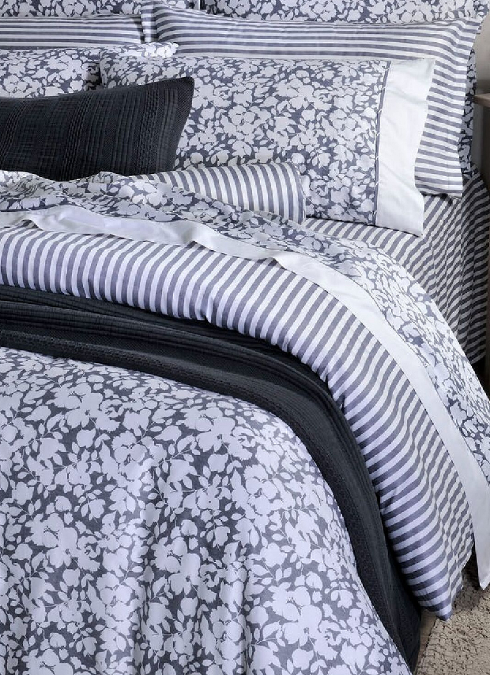 QUEEN SHEET SET ELVIRA BLUE (S877)