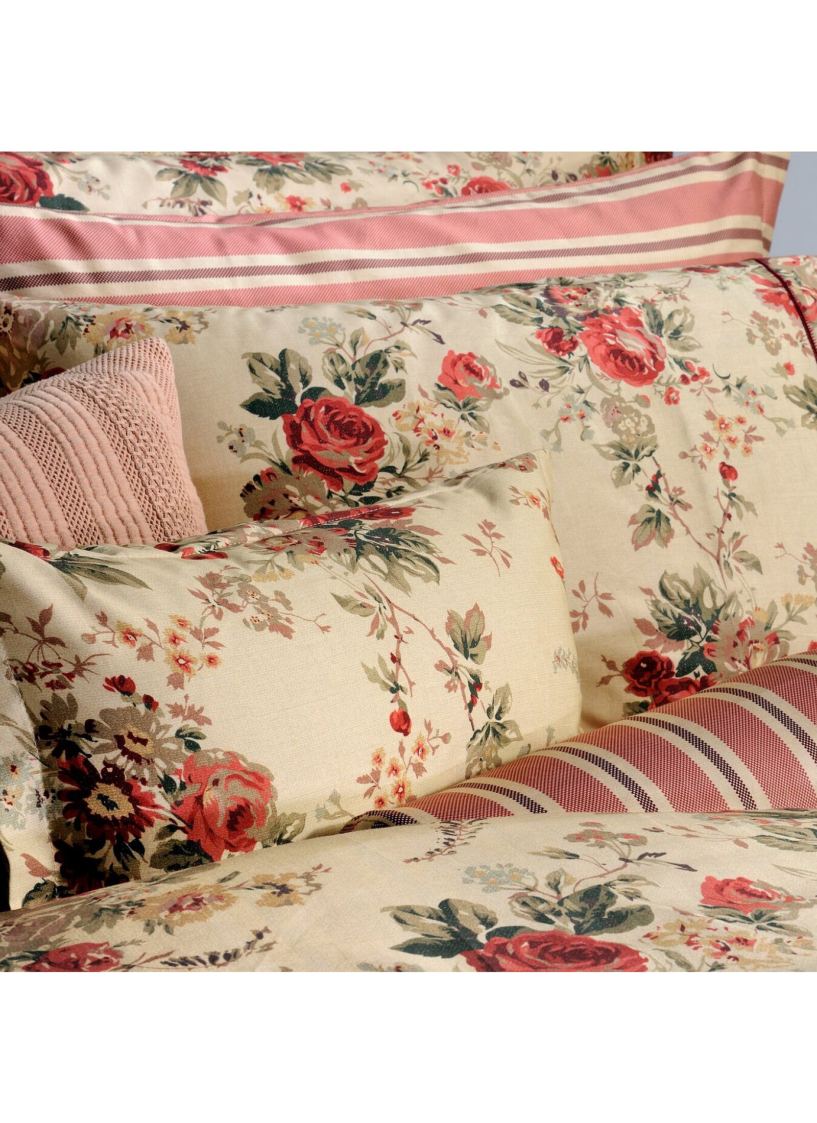 QUEEN SHEET SET ANTIQUE FLOWER (S869)