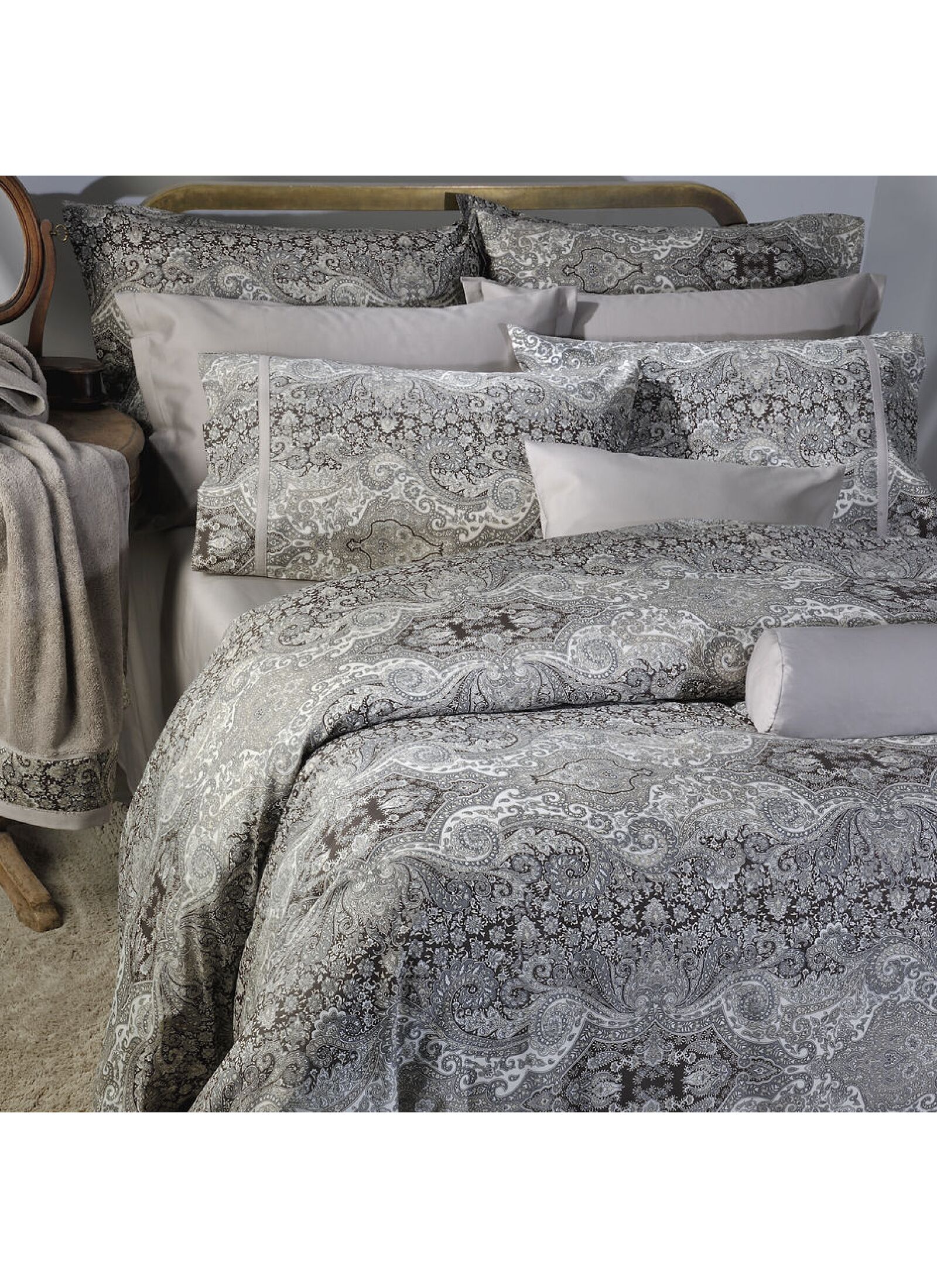 DOUBLE DUVET BOMBAY BROWN (S834)