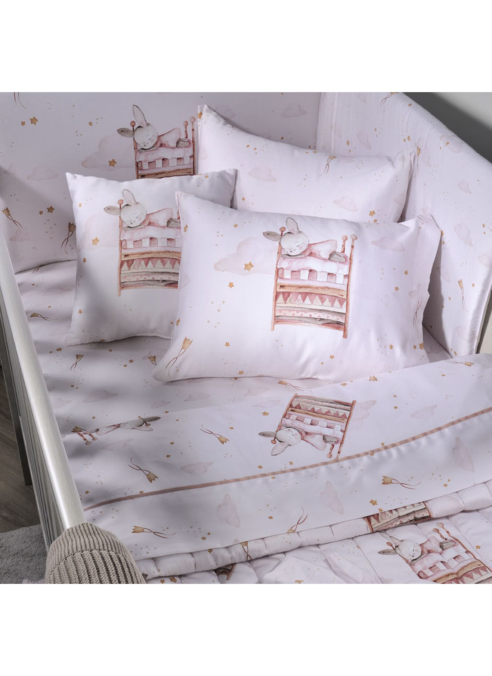 CRIB BUMPER LITTLE BUNNY (BS854)