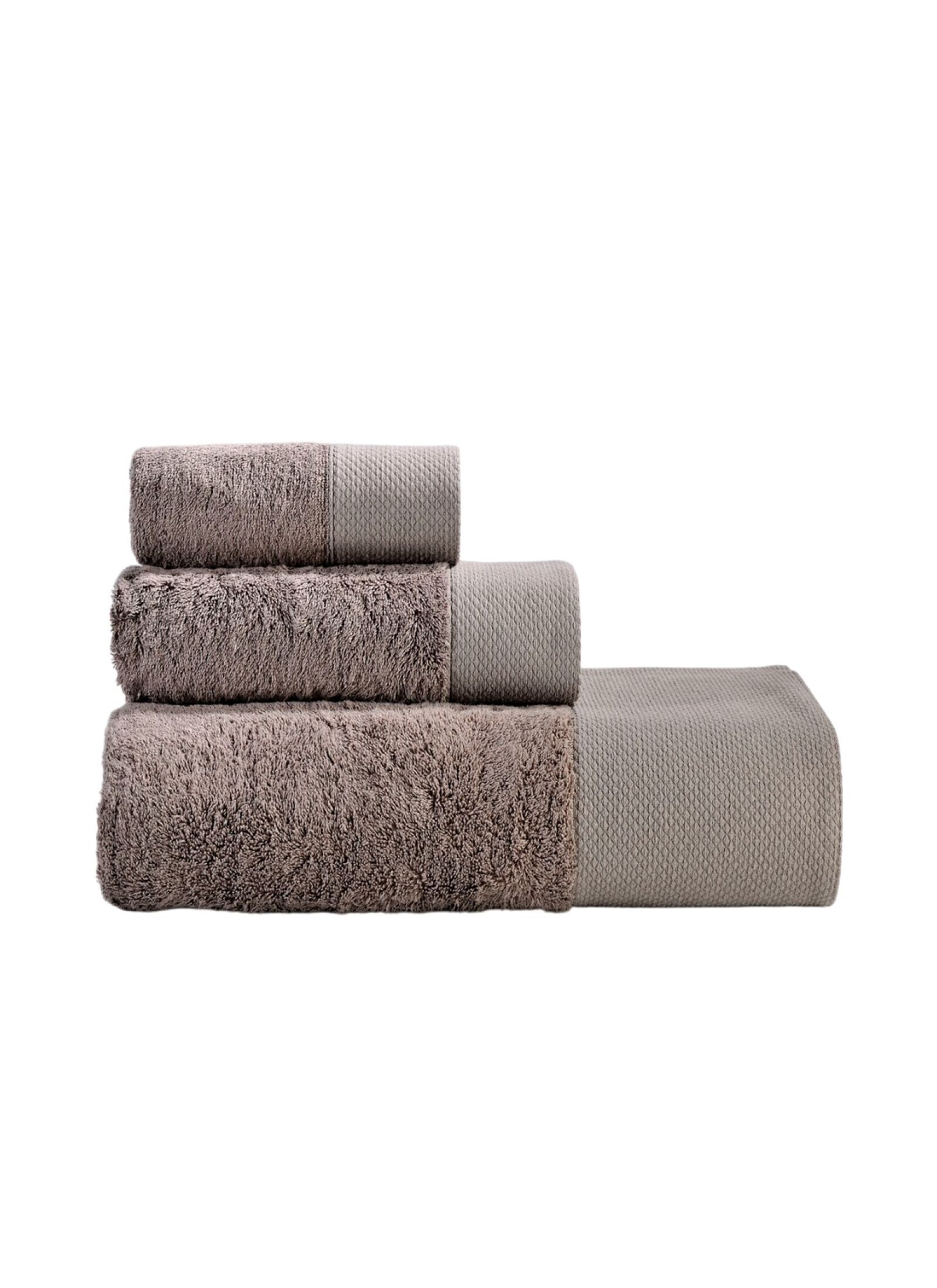 TOWEL SET 3PCS ROSA BROWN