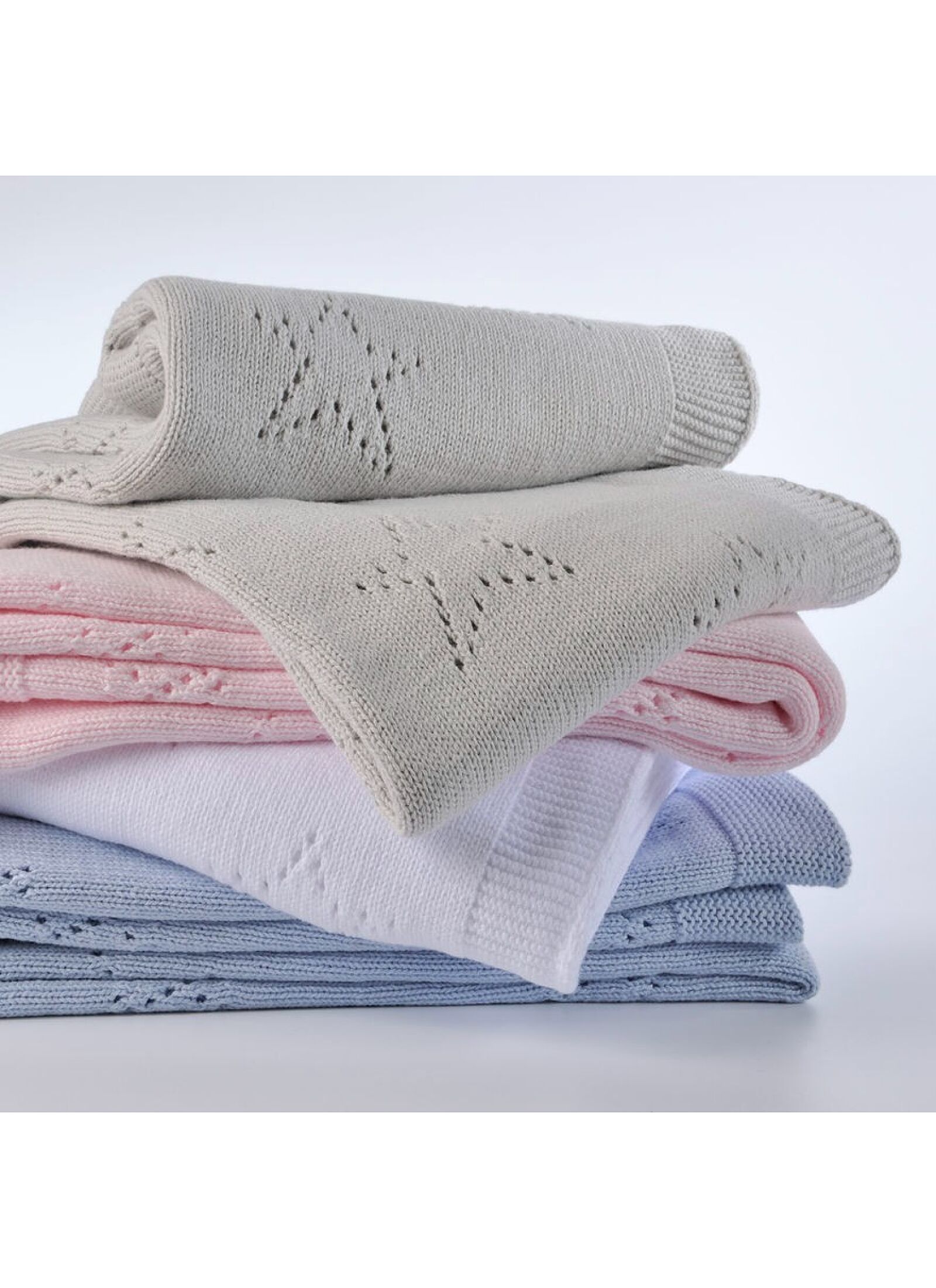 CRIB BLANKET (90X120) 449 LIGHT GREY