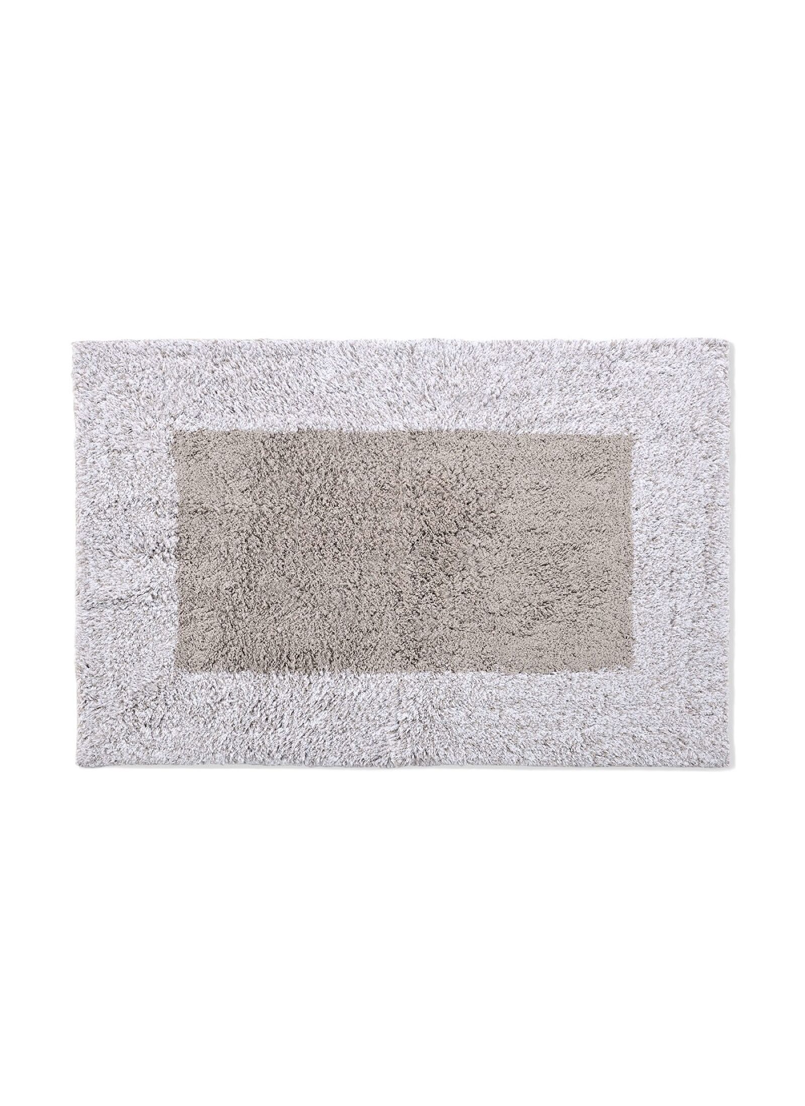 RUG BORDER TAUPE WHITE