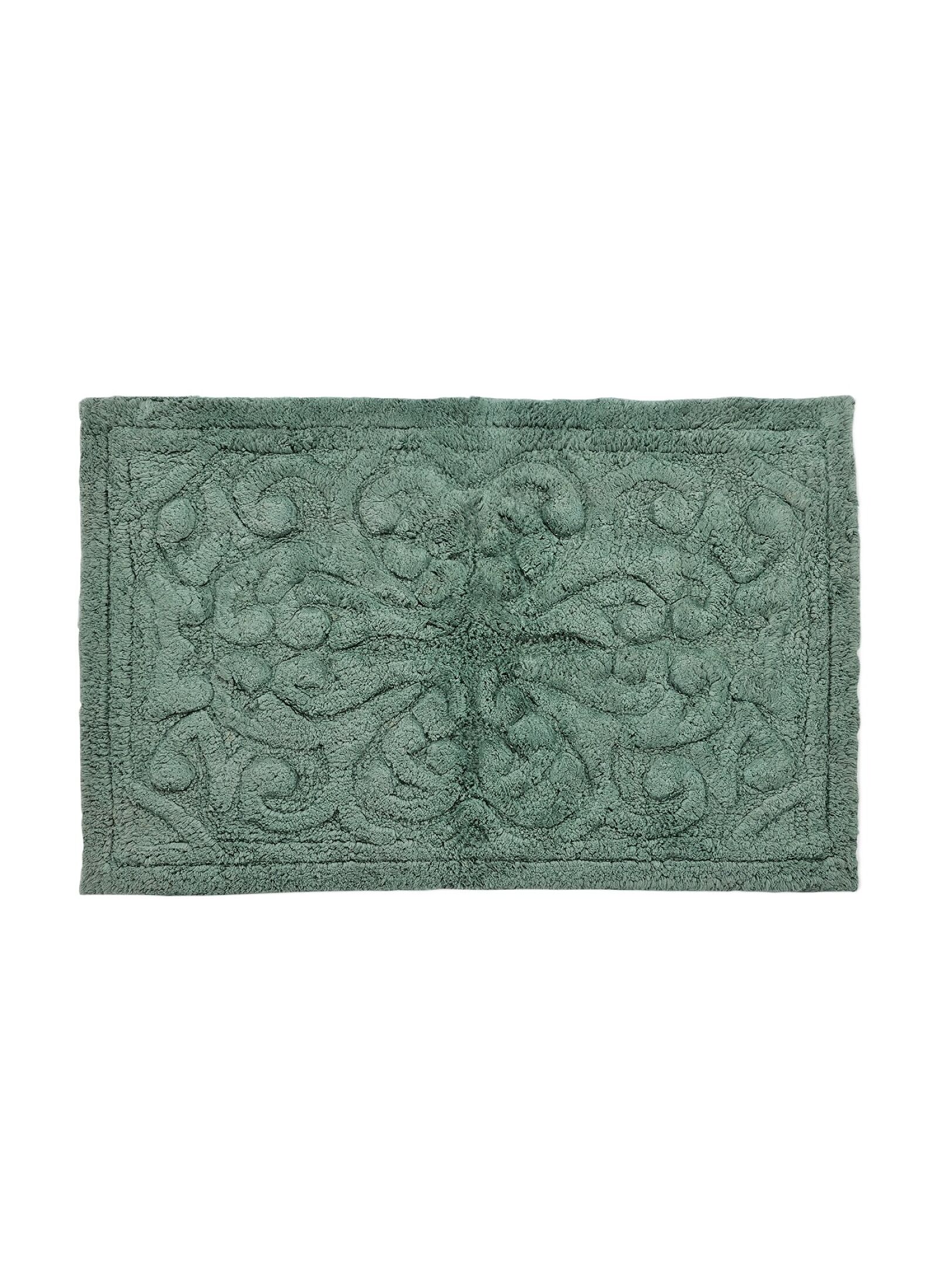 RUG TUFTED FLOWER CERAMIC GREEN