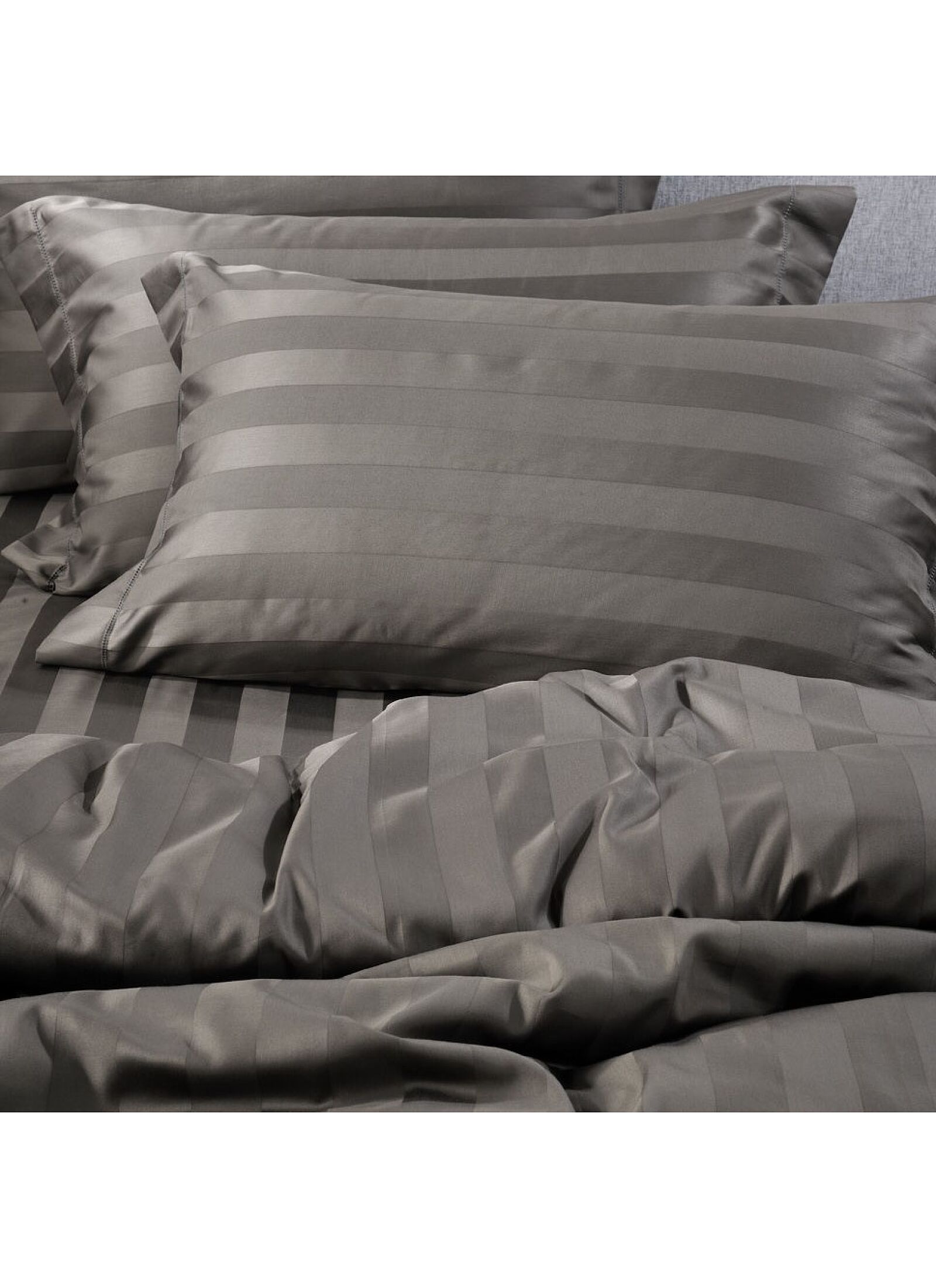 SINGLE SHEET SET ZAQUARD DARK GREY WITH AJOUR