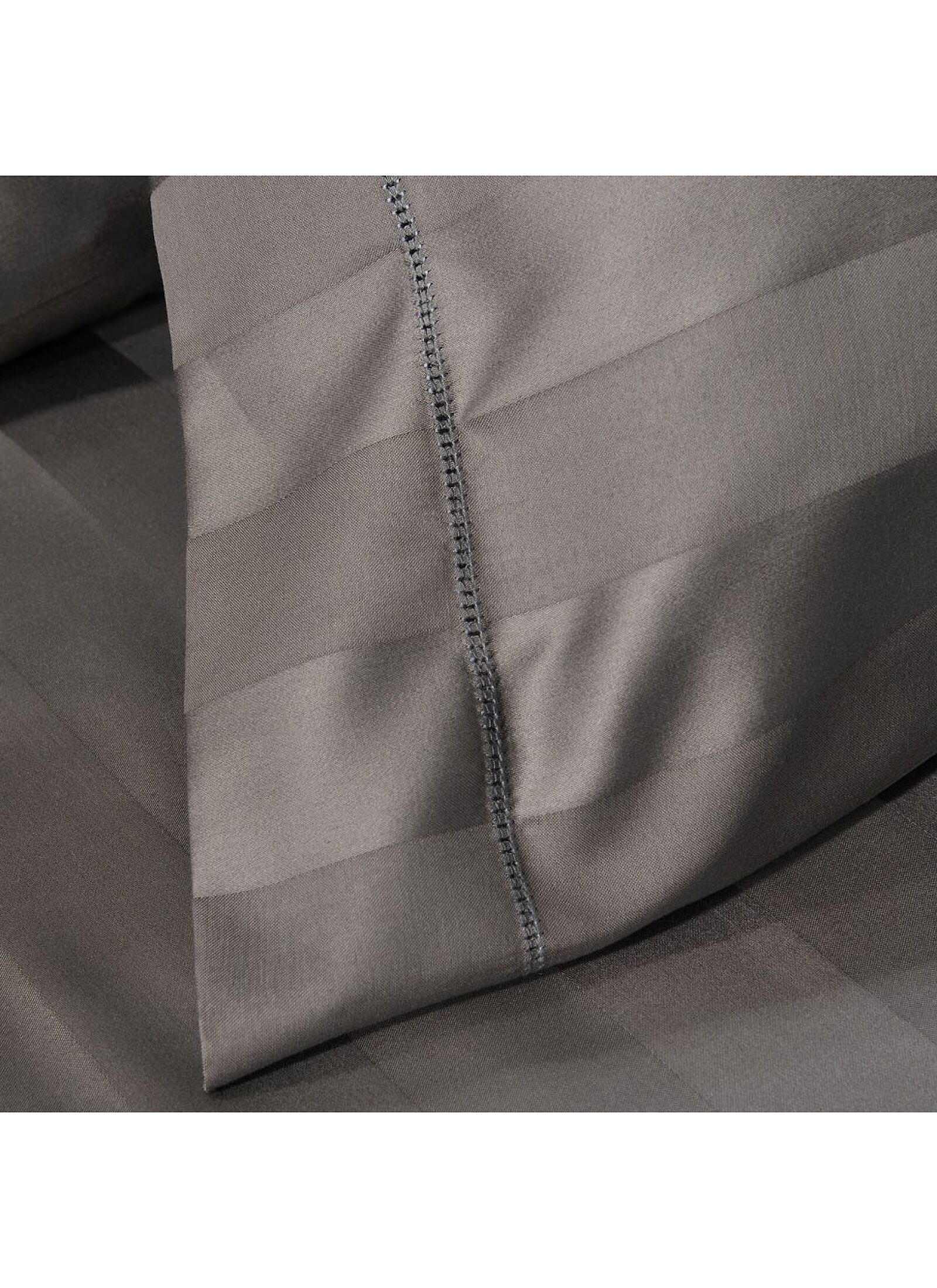 SINGLE SHEET SET ZAQUARD DARK GREY WITH AJOUR