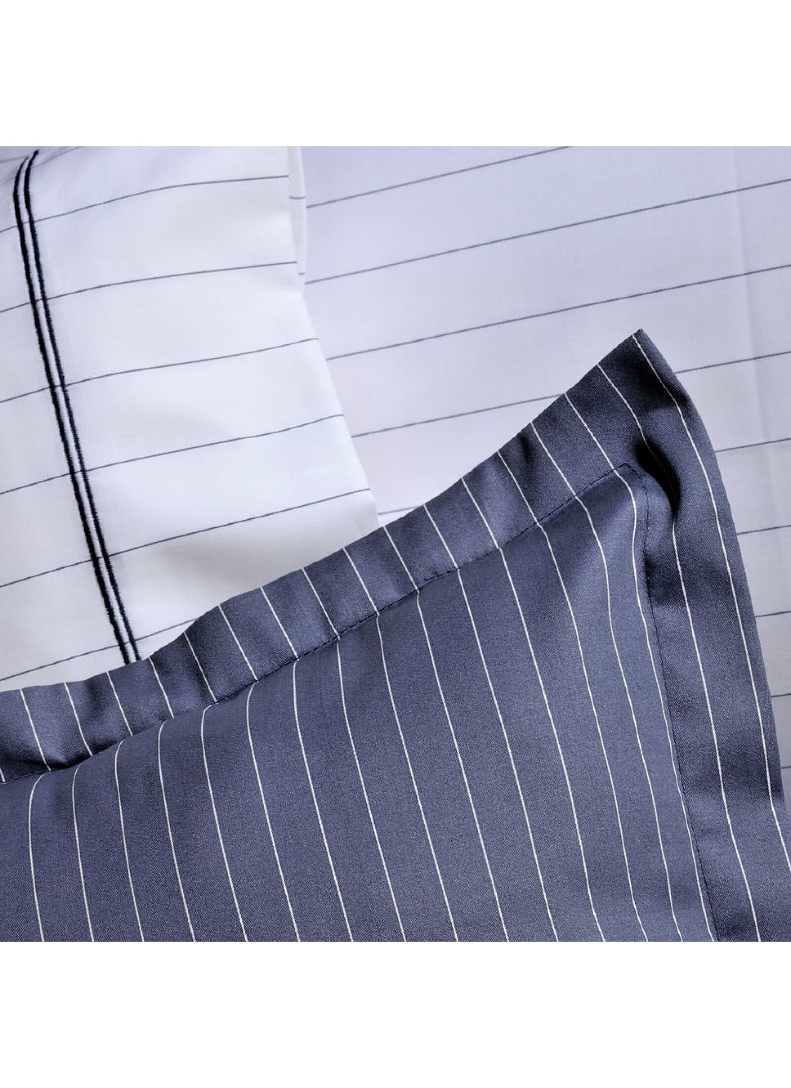 SINGLE SHEET SET PIN STRIPE BLUE (S883)