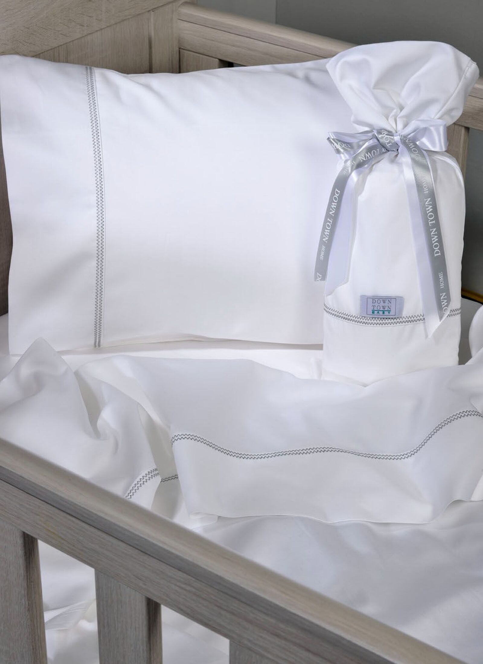 CRIB SHEETS SET WHITE