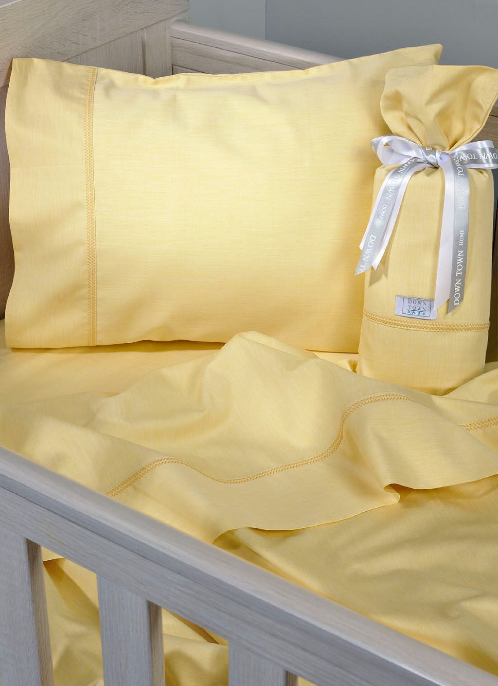 CRIB SHEETS SET YELLOW