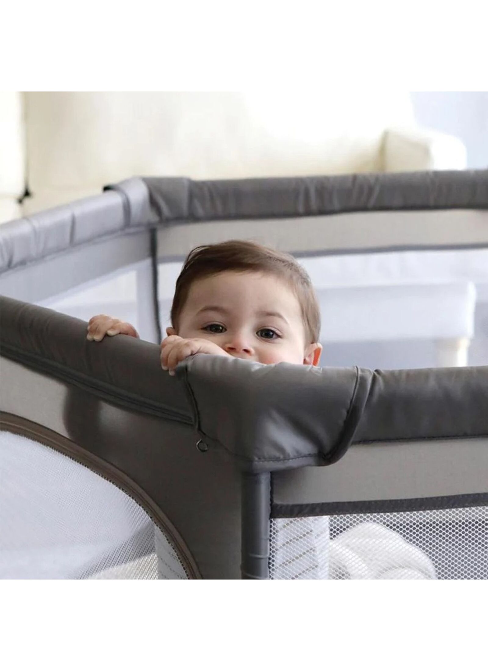 HEXAGON PLAYPEN FABRIC TAUPE