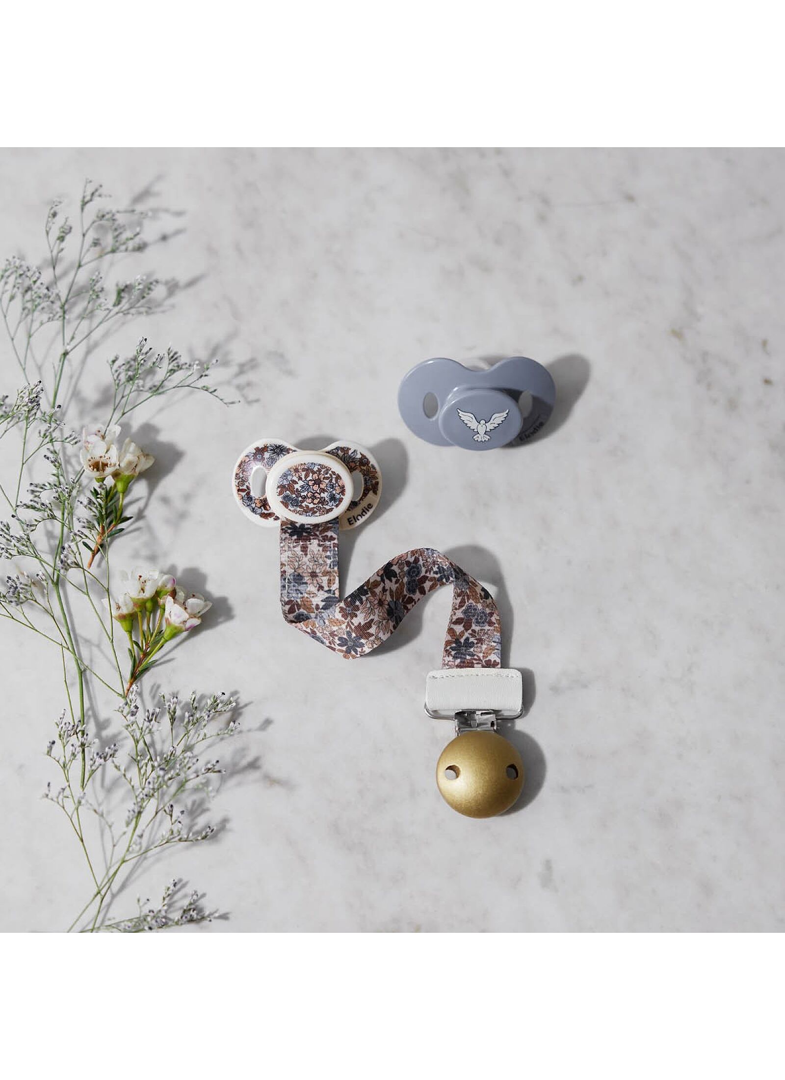 PACIFIER BLUE GARDEN(0-6M)