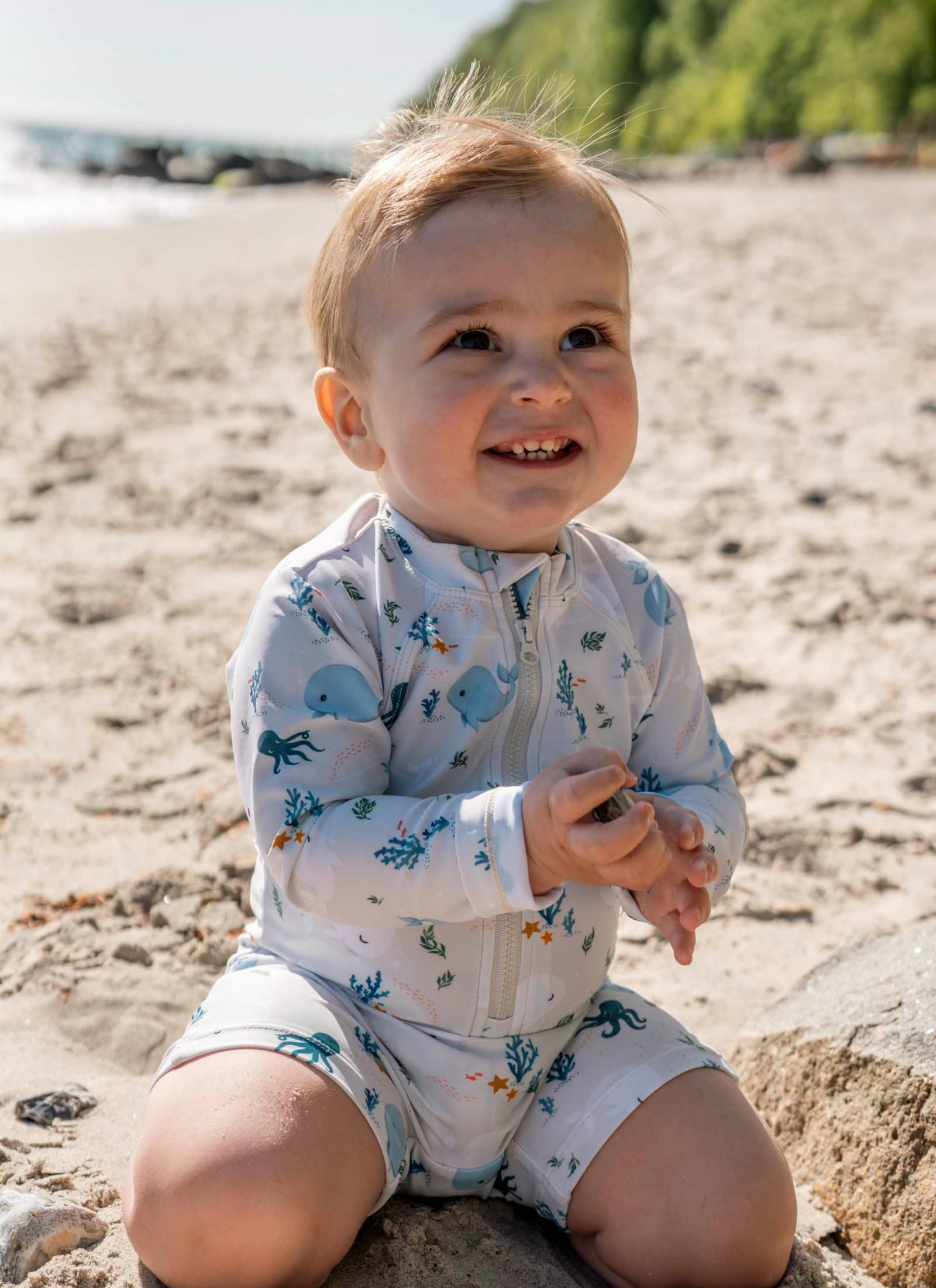 LONGSLEEVE SWIMSUIT (3-4Y) CHRISTIAN'S WHALE TALES