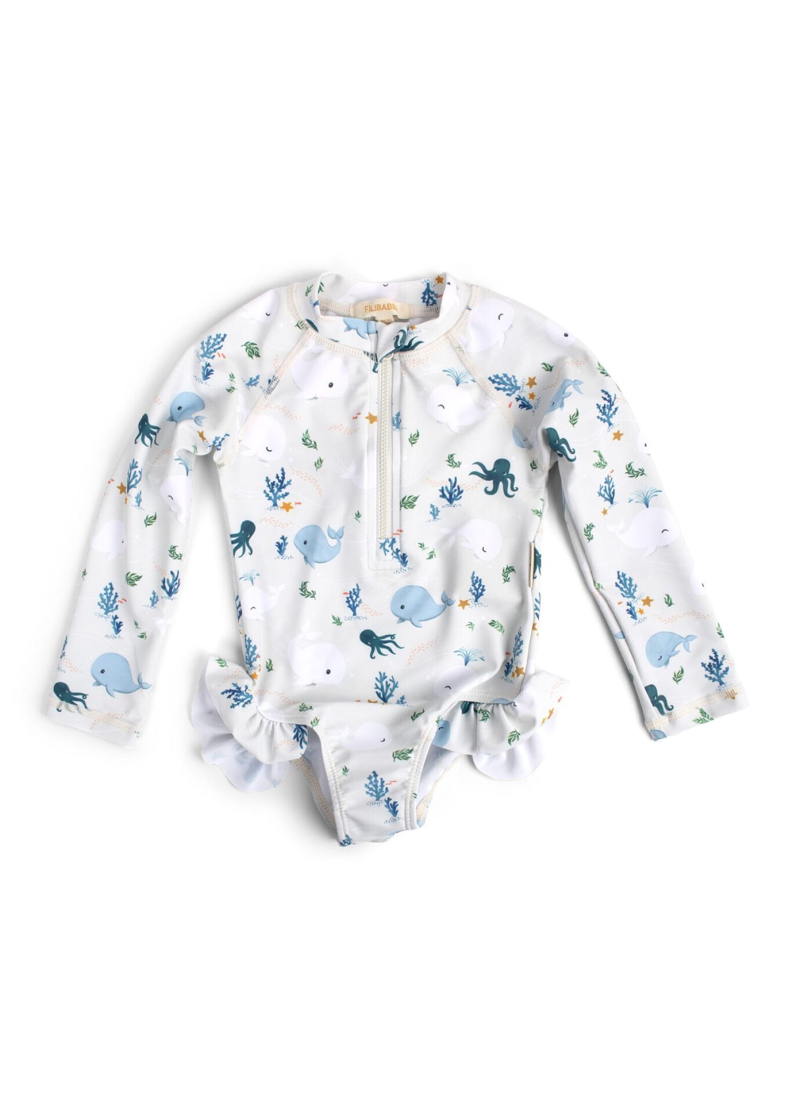 LONGSLEEVE SWIMSUIT (1-2Y) CHRISTIAN'S WHALE TALES