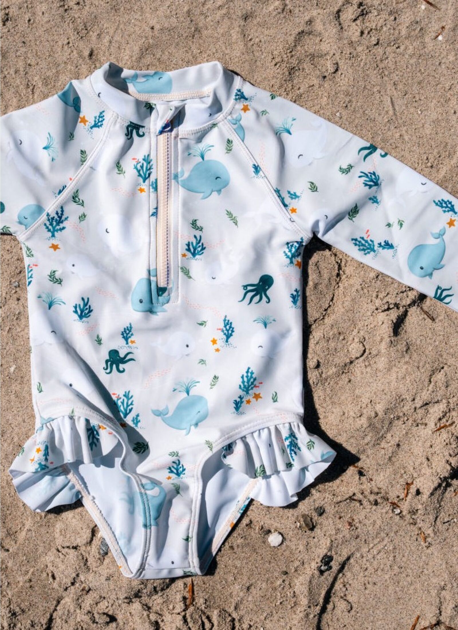 LONGSLEEVE SWIMSUIT (1-2Y) CHRISTIAN'S WHALE TALES