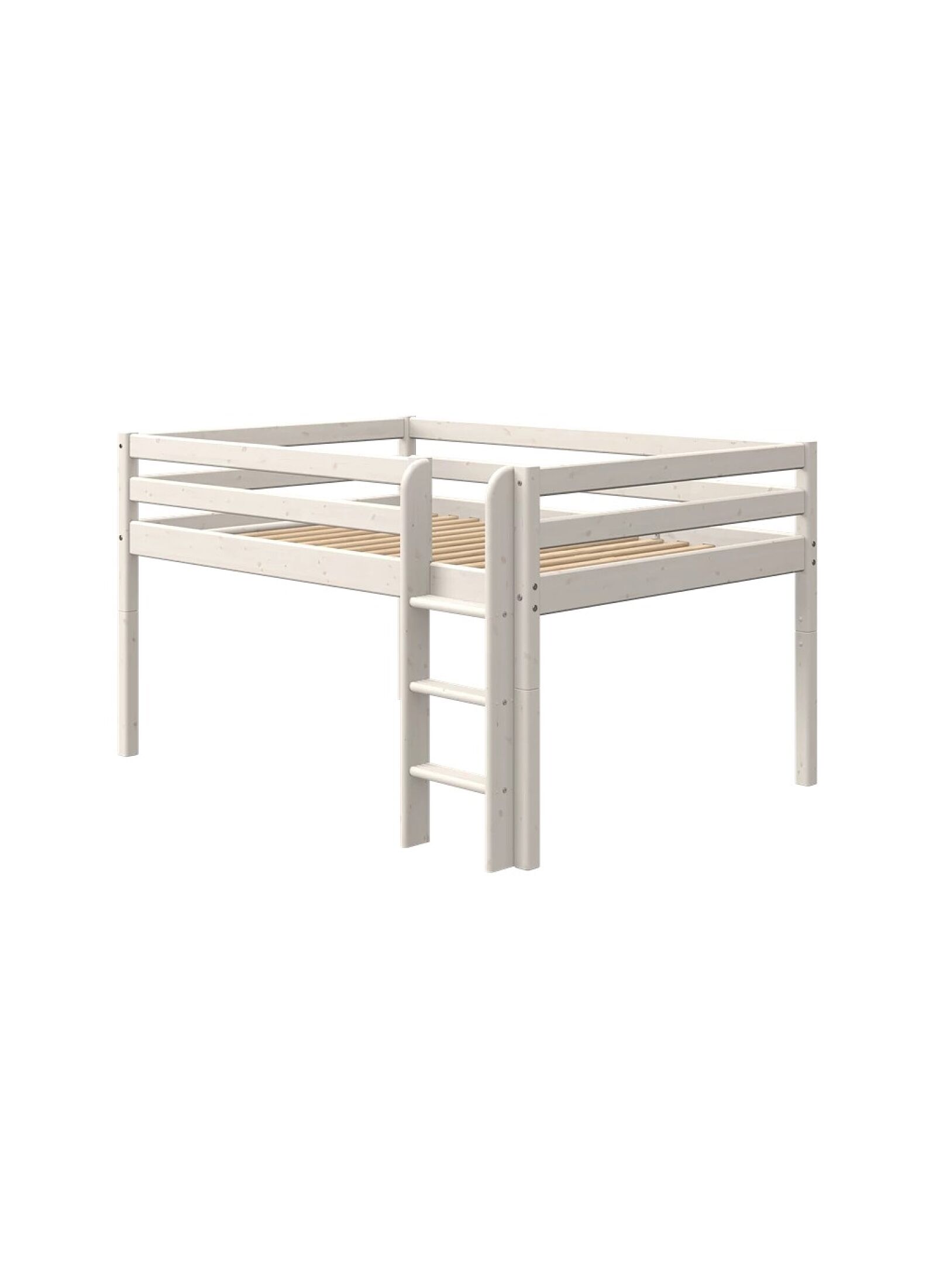 MID-HIGH DOUBLE BED CLASSIC WHITE WASHED (140X200)
