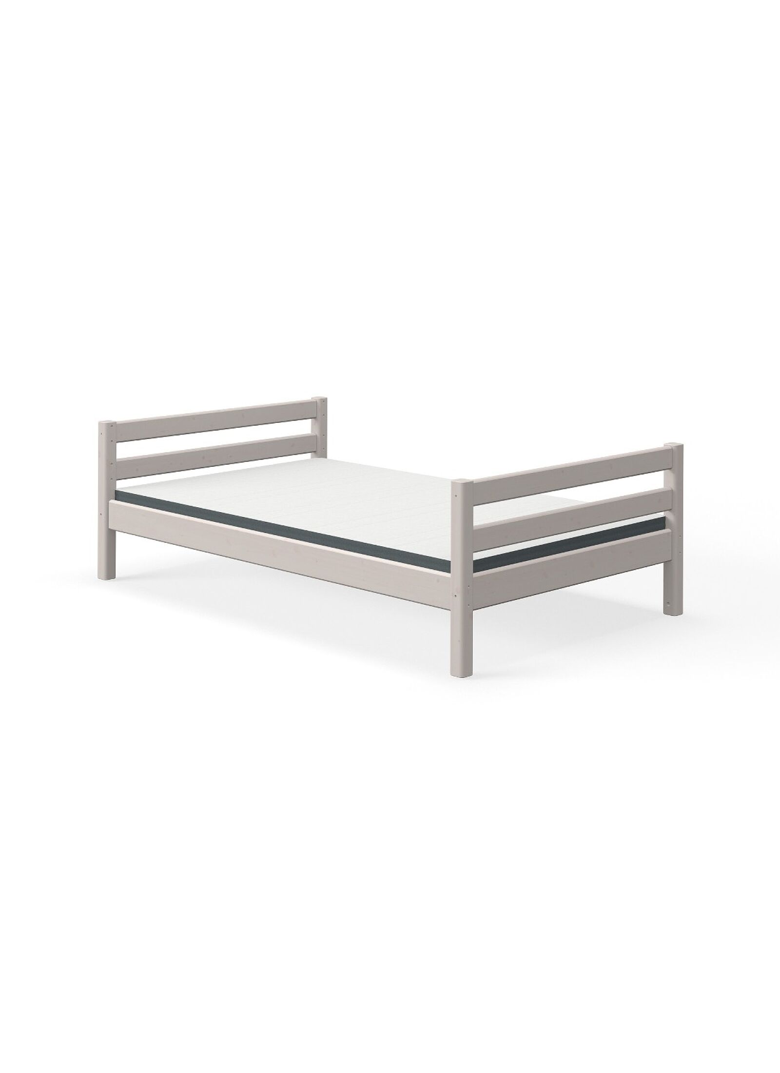 SEMI-DOUBLE BED CLASSIC GREY WASHED (140X200)