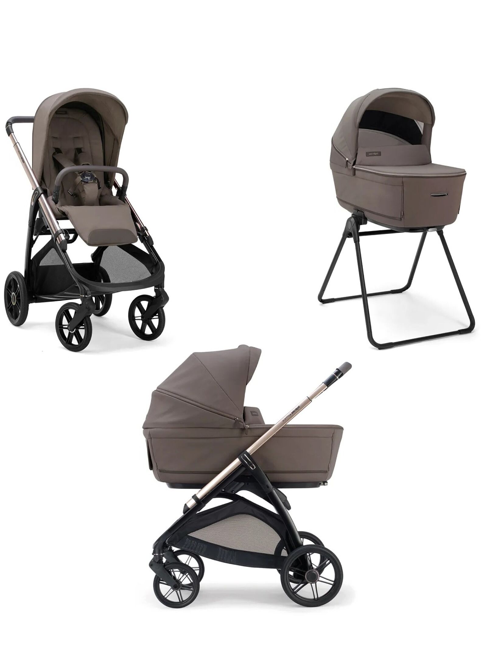 TRANSPORT SYSTEM STROLLER APTICA DUO ESSENCE MOKKA