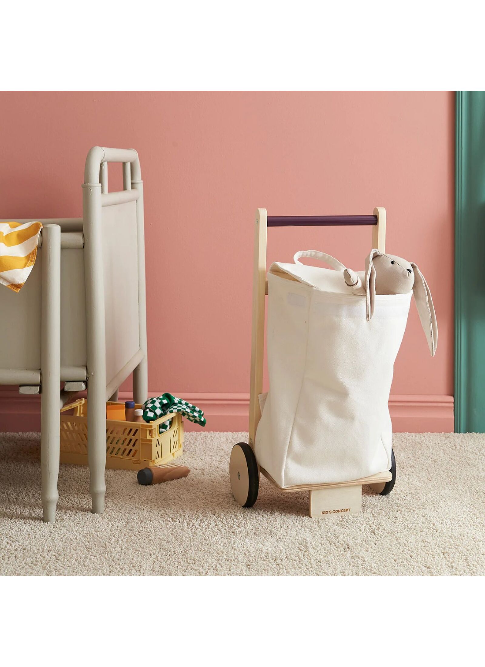 WOODEN TROLLEY