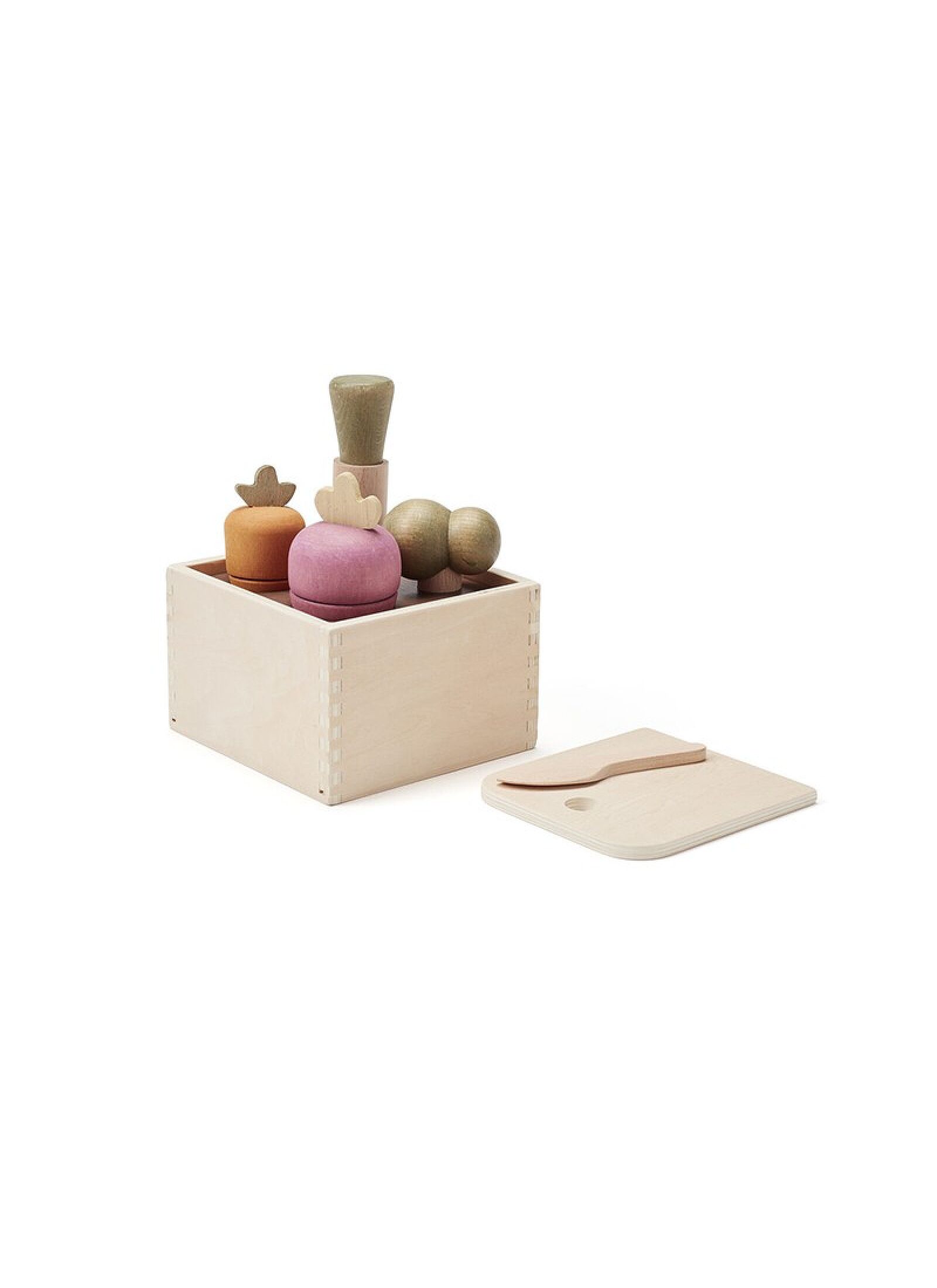 WOODEN TOY PLANT BOX